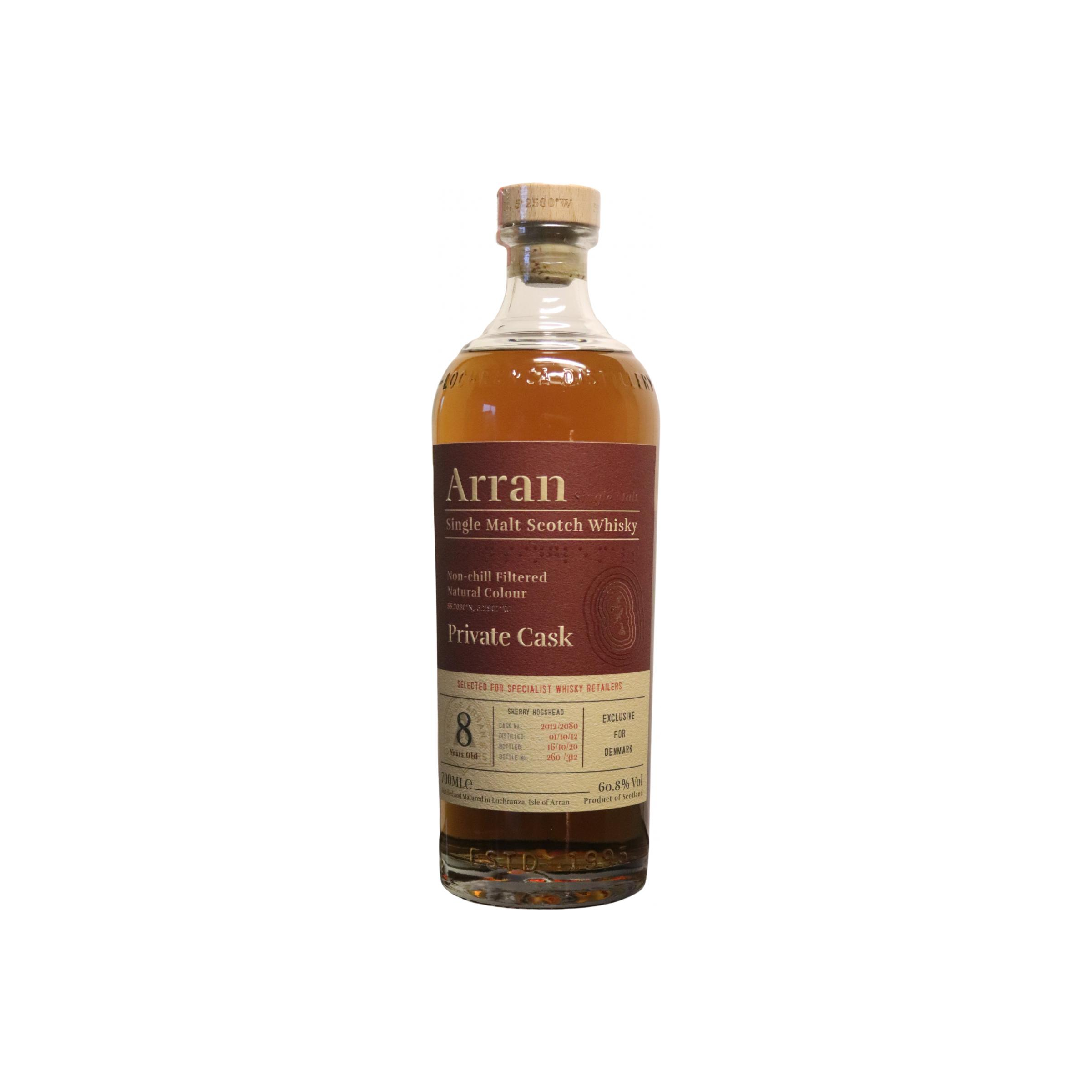 Arran Private Cask 2012 8 Years Single Malt Whisky