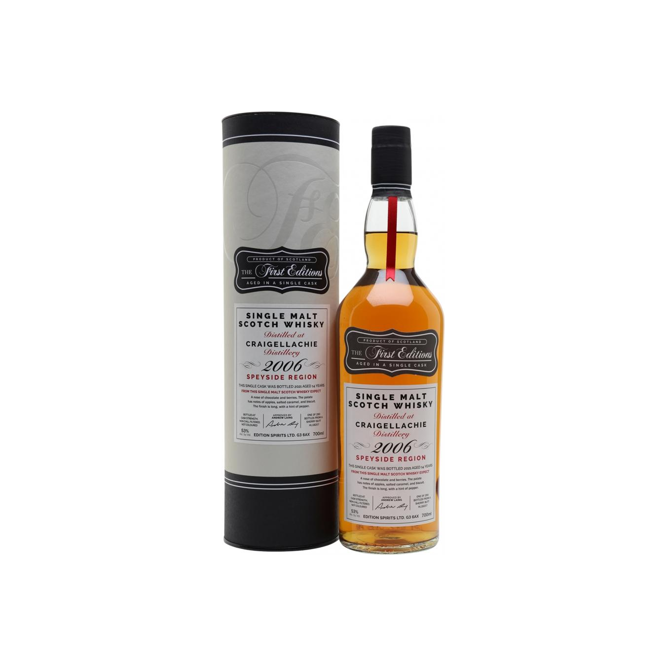 Craigellachie The First Editions 2006 14 Years Single Malt Whisky