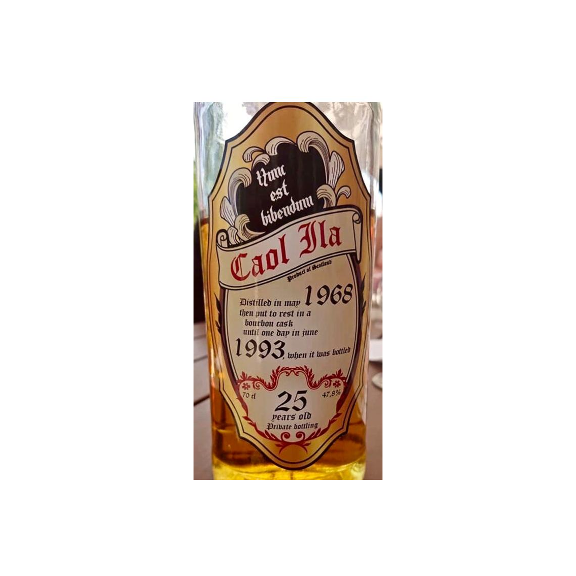 Caol Ila 1968 25 Years Single Malt Whisky