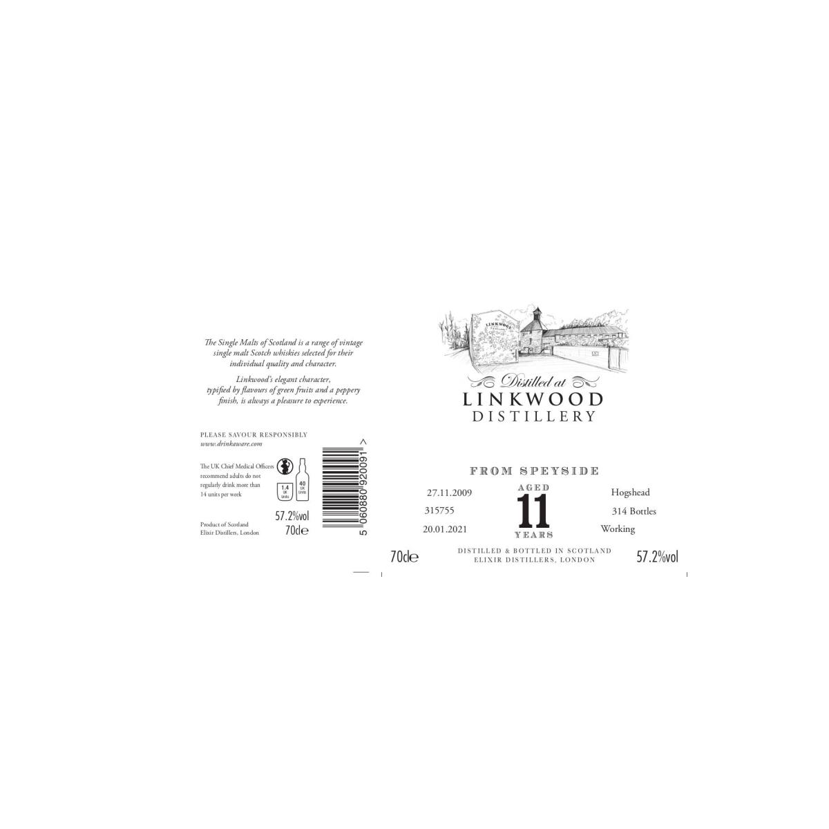 Linkwood The Single Malts of Scotland 2009 11 Years Single Malt Whisky 3