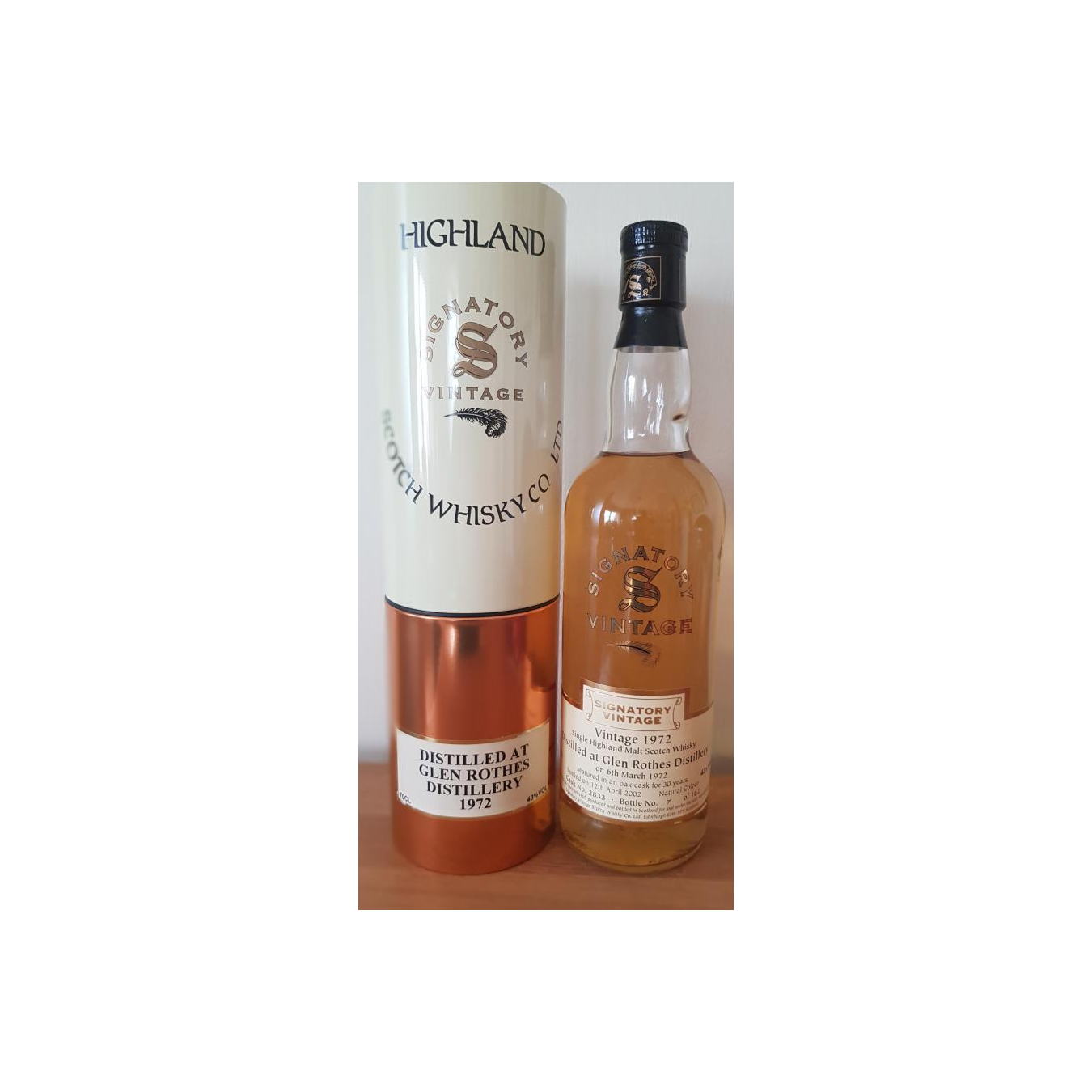 The Glenrothes Vintage Collection 1972 30 Years Single Malt Whisky