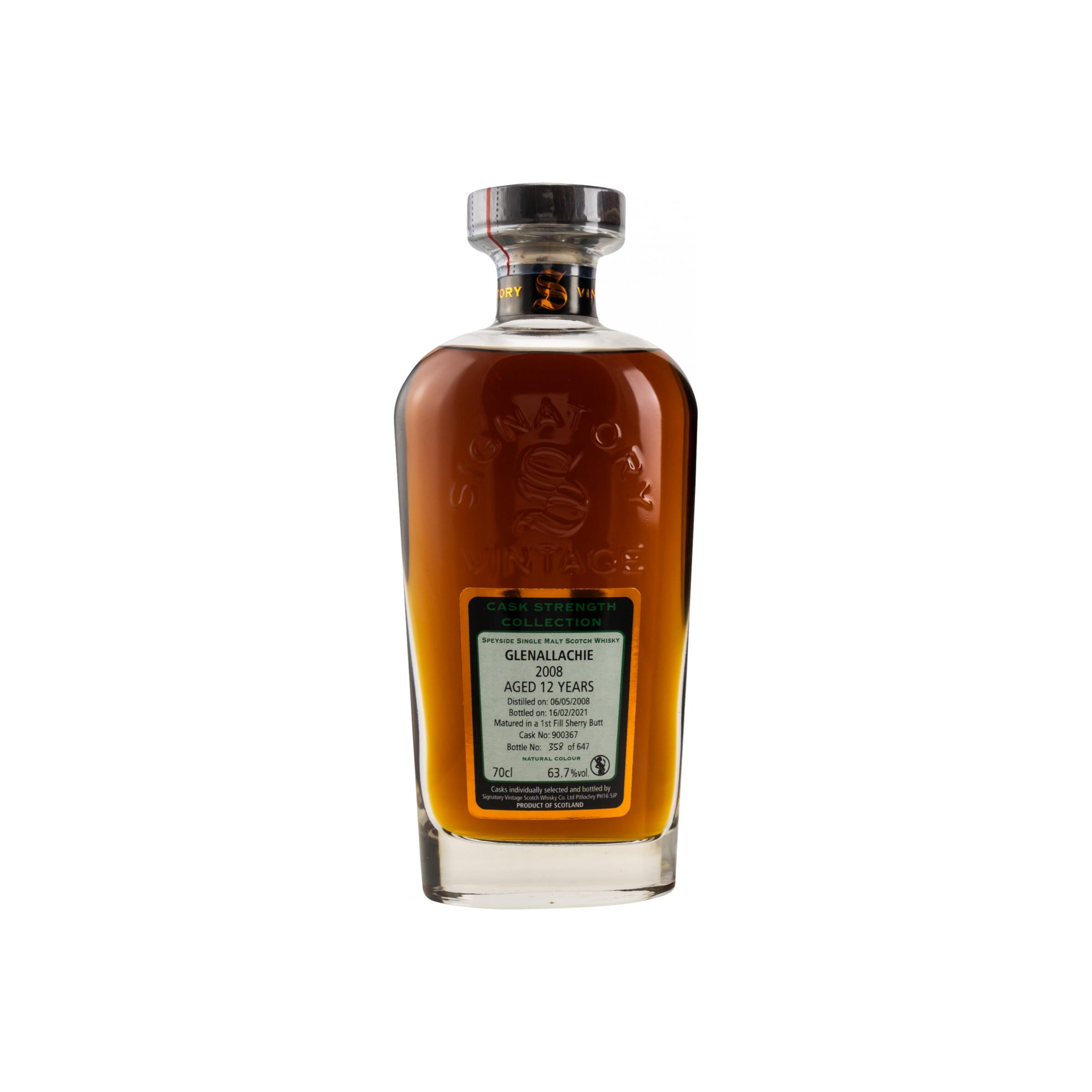 The GlenAllachie Cask Strength Collection 2008 12 Years Single Malt Whisky