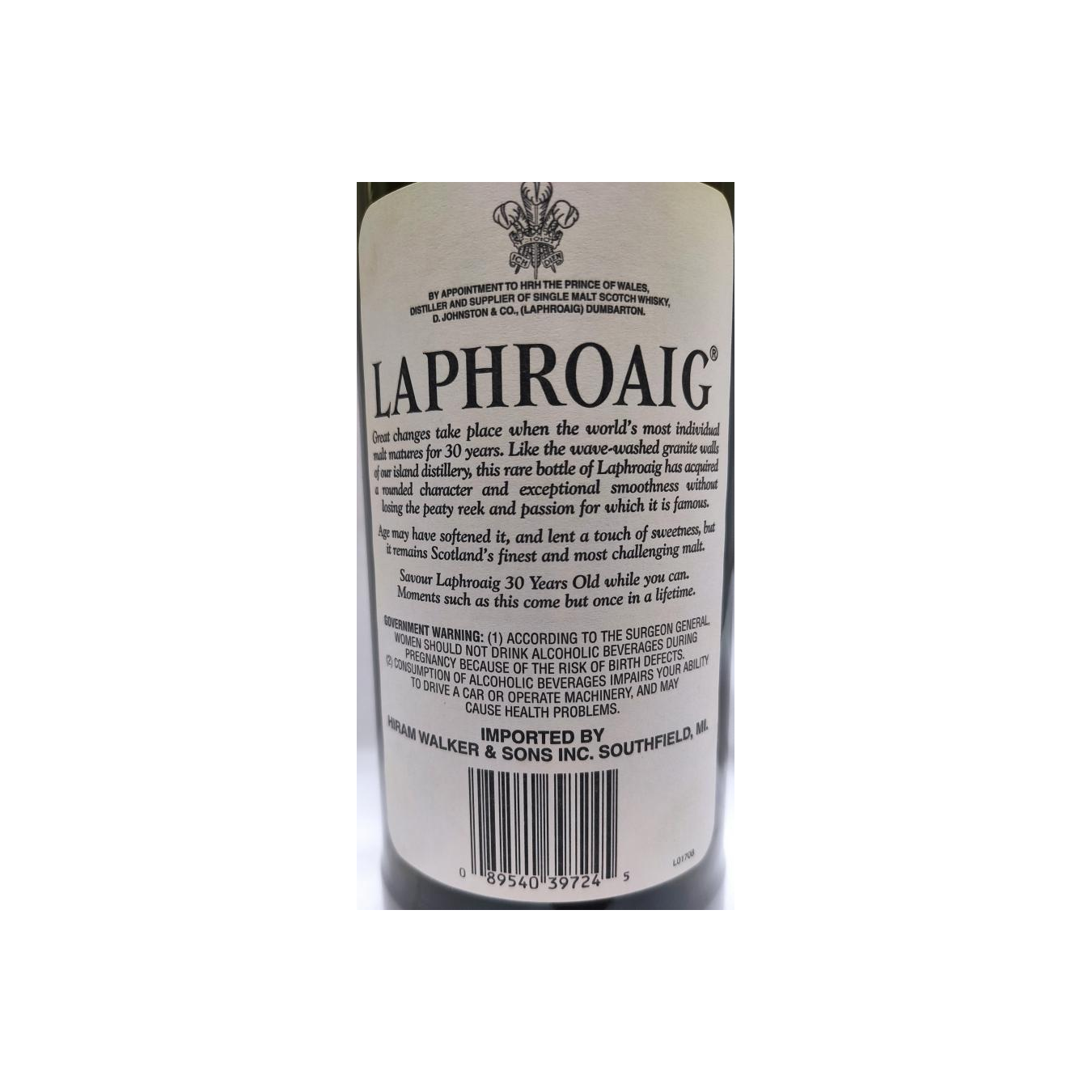 Laphroaig 30 Years Single Malt Whisky 3