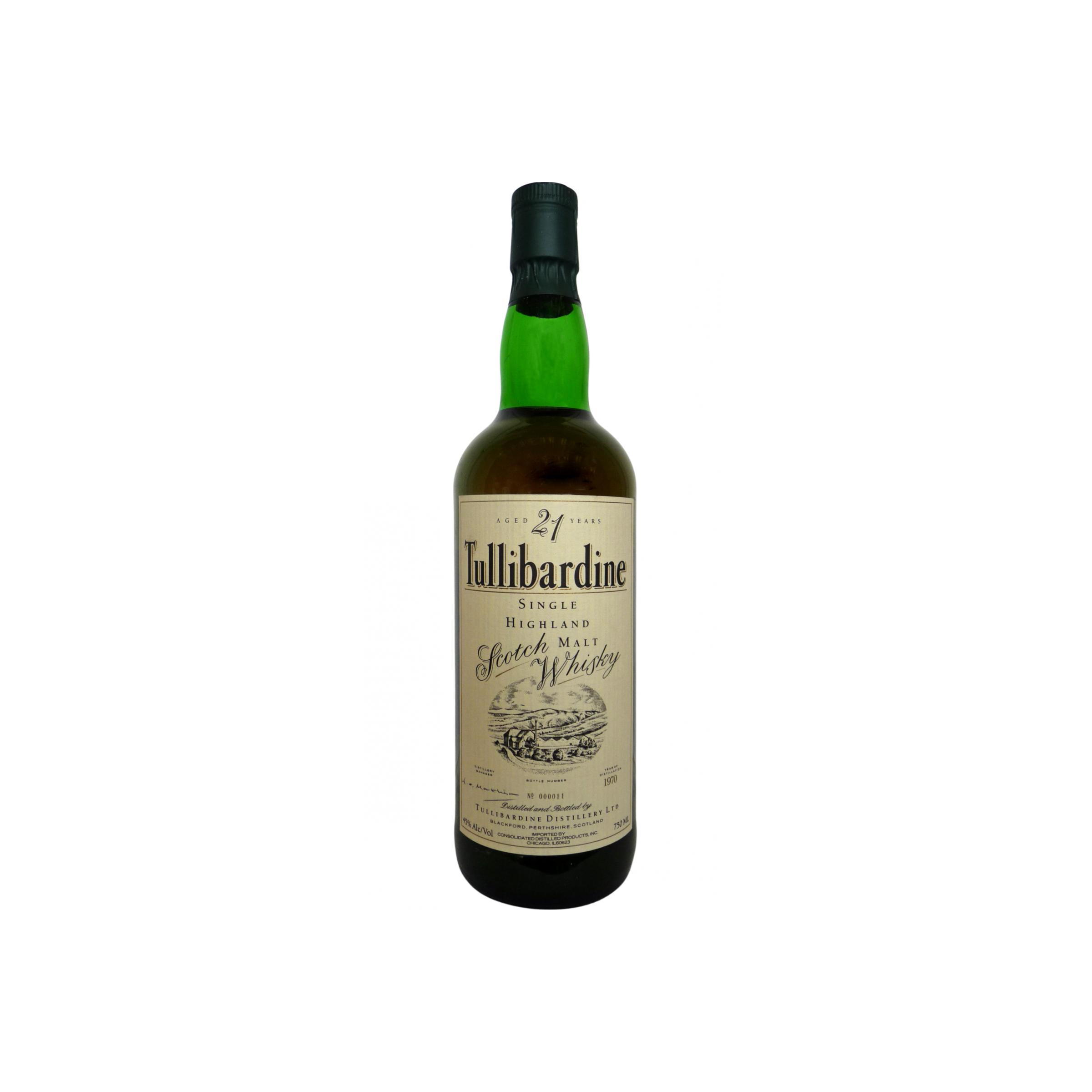 Tullibardine 1970 21 Years Single Malt Whisky