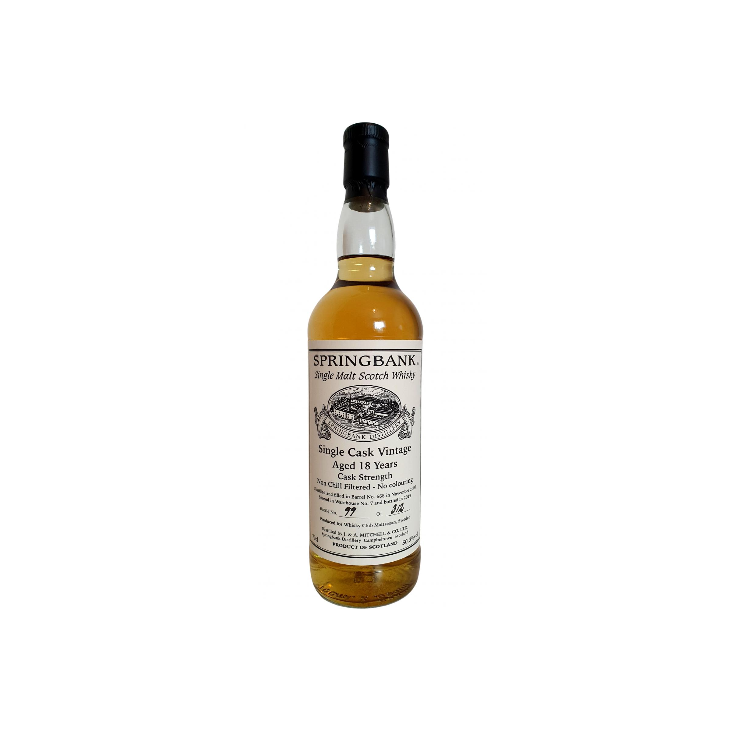 Springbank Private Bottling 2000 Single Malt Whisky