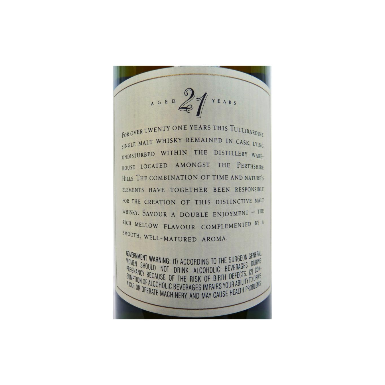 Tullibardine 1970 21 Years Single Malt Whisky 3