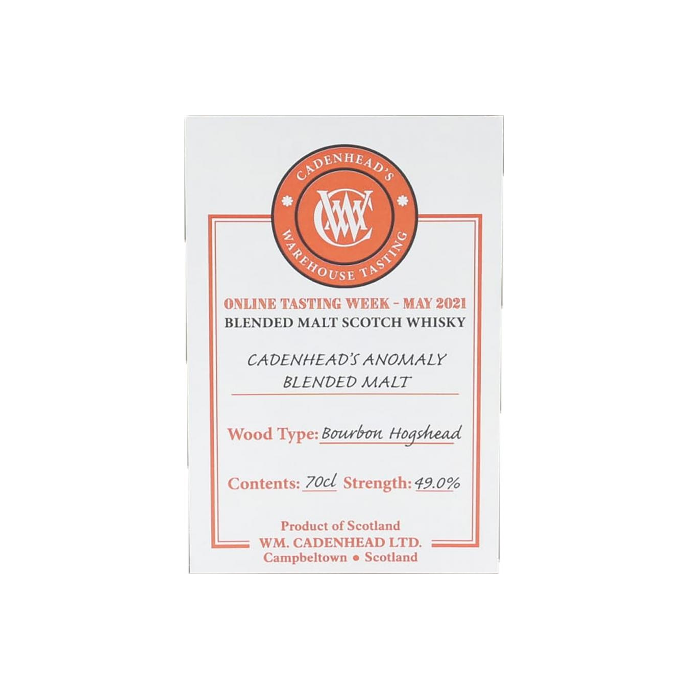 Cadenheads Anomaly Blended Malt CA 2