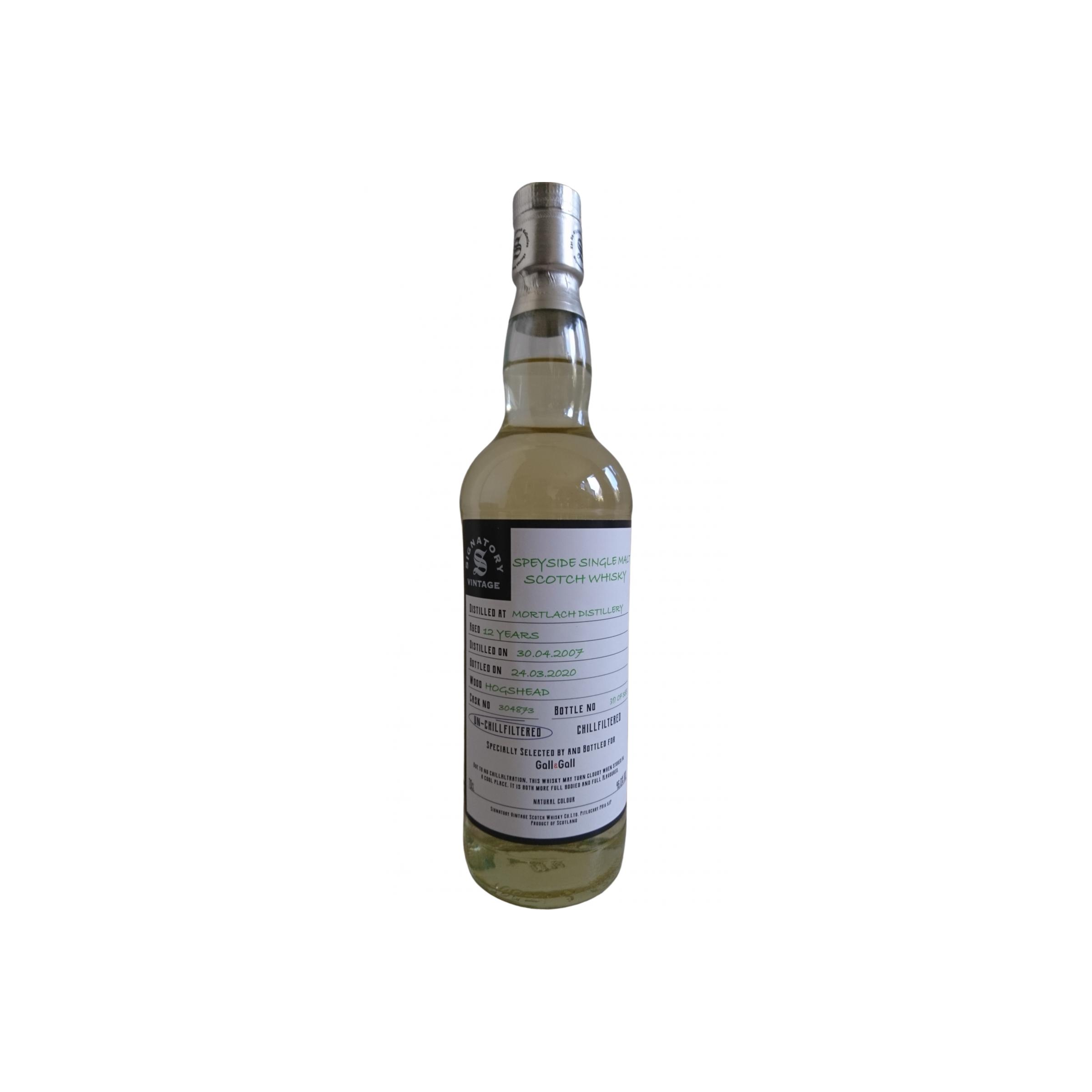 Mortlach The Un-Chillfiltered Collection 2007 12 Years Single Malt Whisky