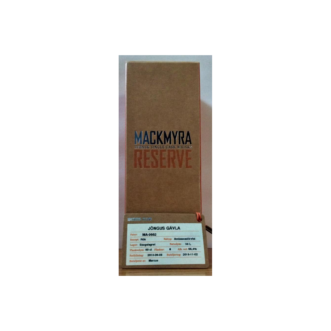 Mackmyra Reserve 2010 5 Years Single Malt Whisky