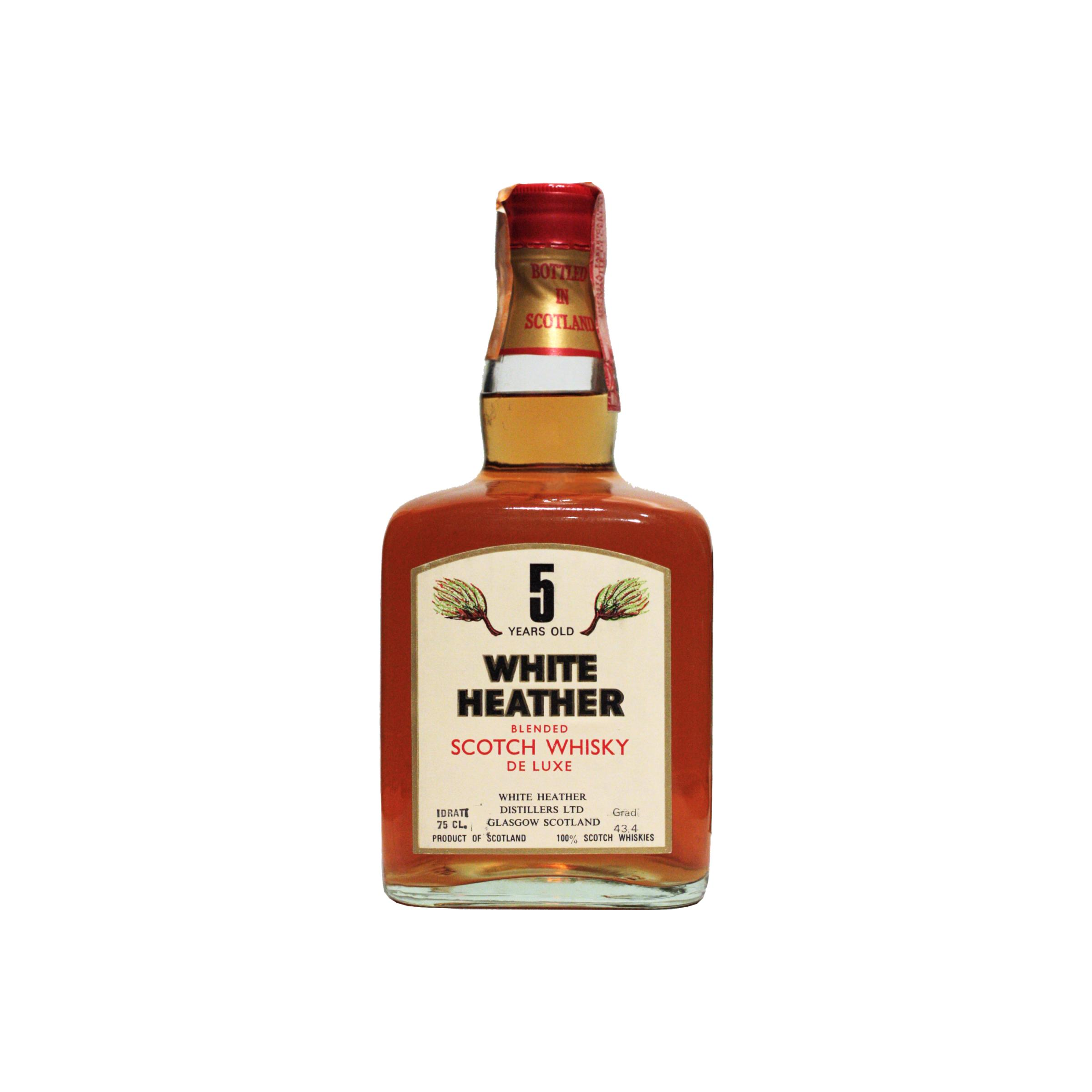 White Heather Blended Scotch Whisky De Luxe