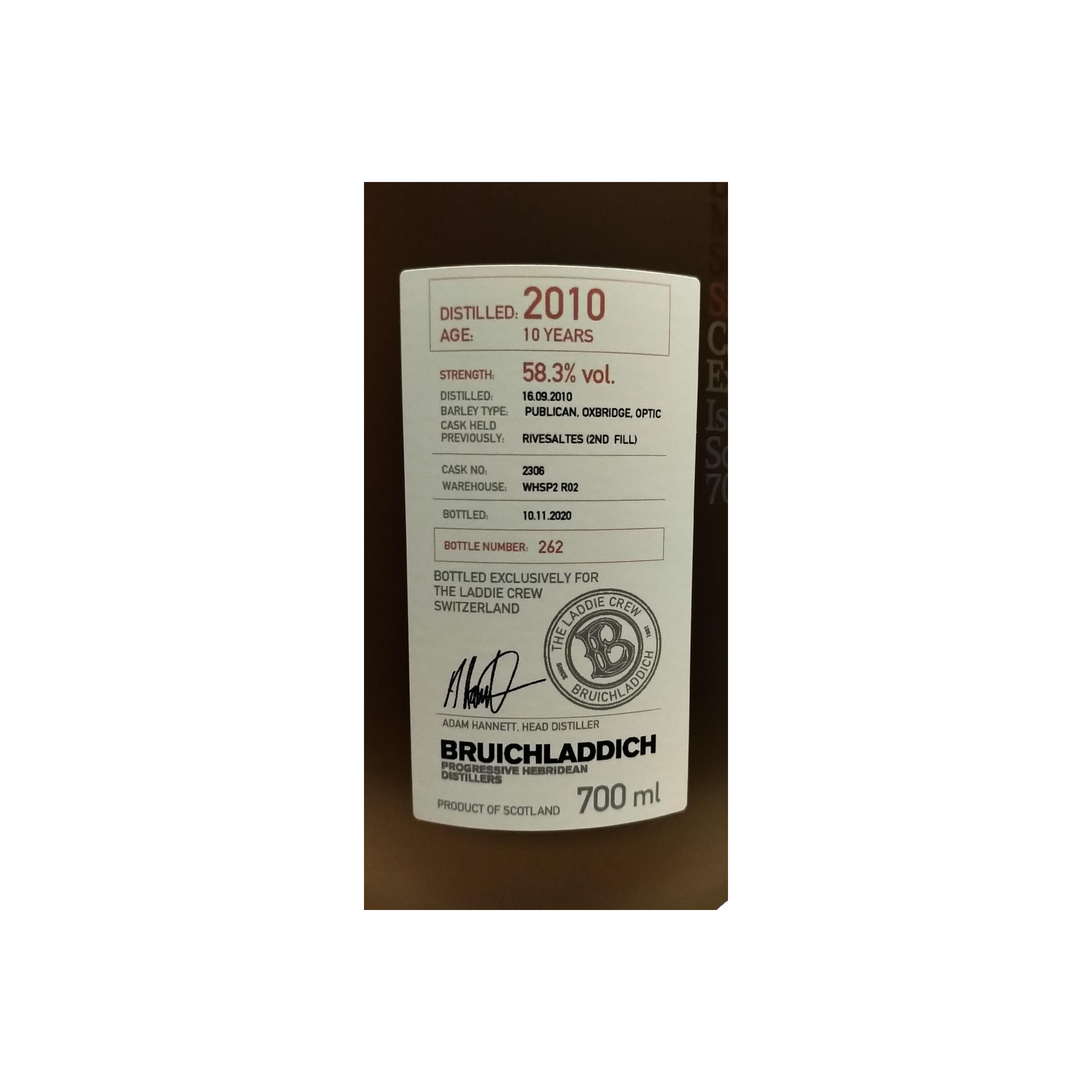 Bruichladdich 2010 10 Years Single Malt Whisky 2