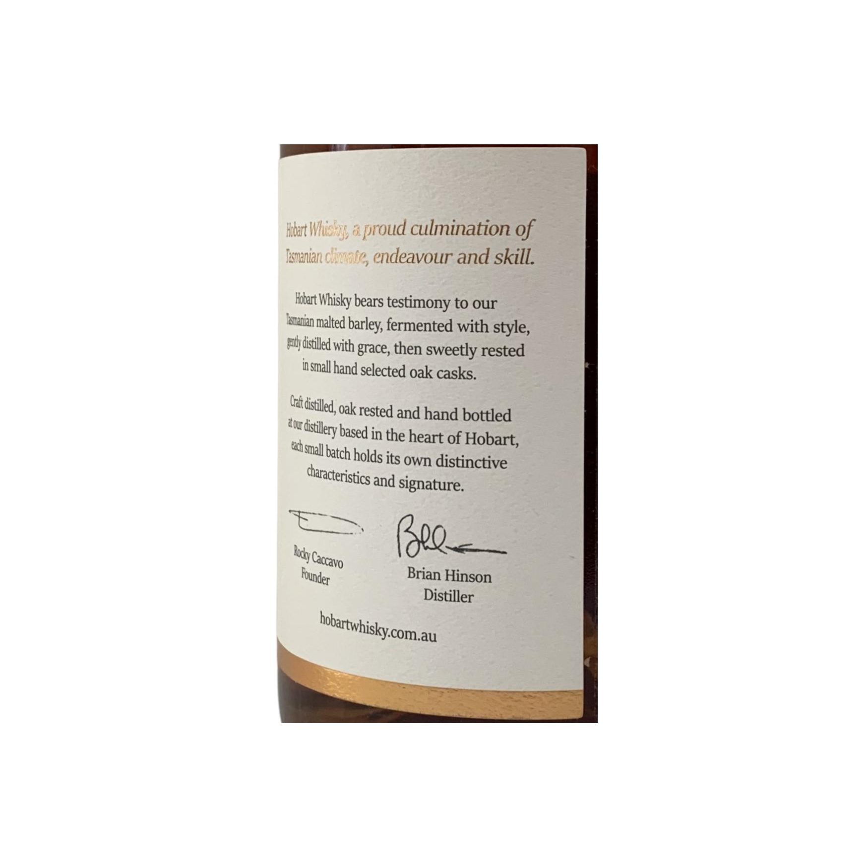 Hobart Whisky Tasmanian Single Malt 3