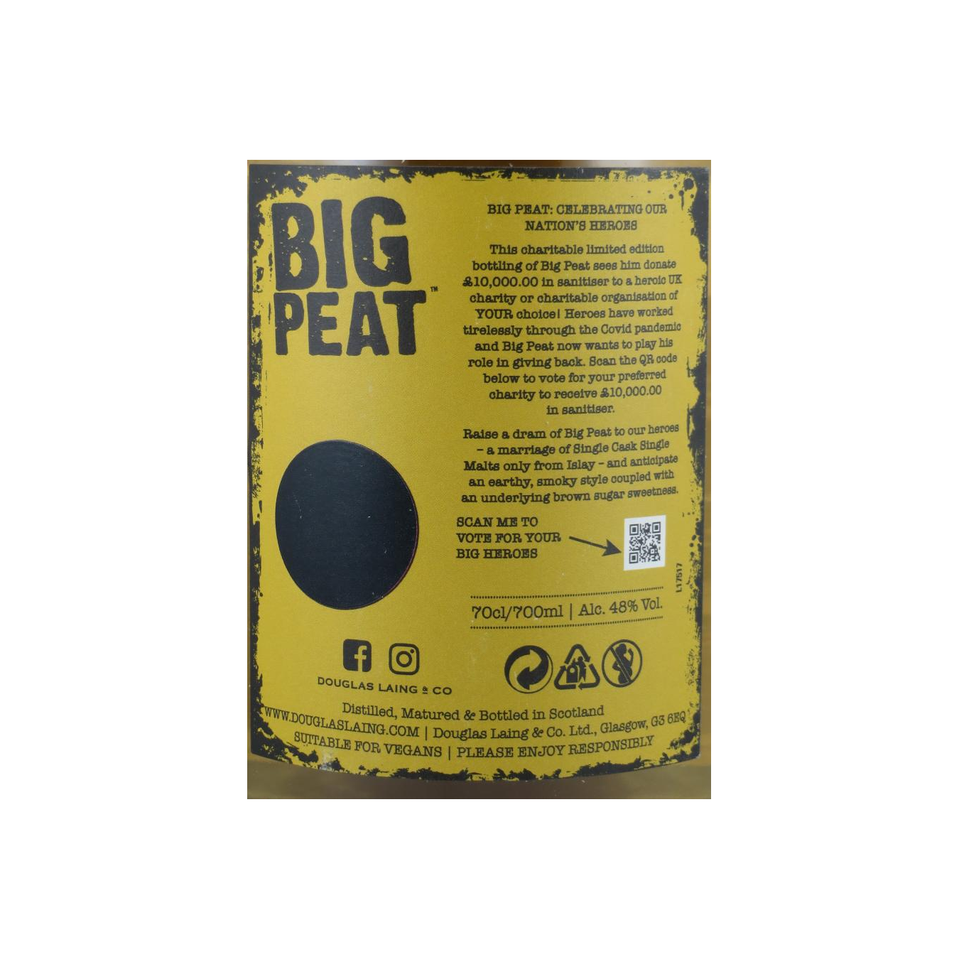 Big Peat Heroes Charitable Limited Edition DL 3
