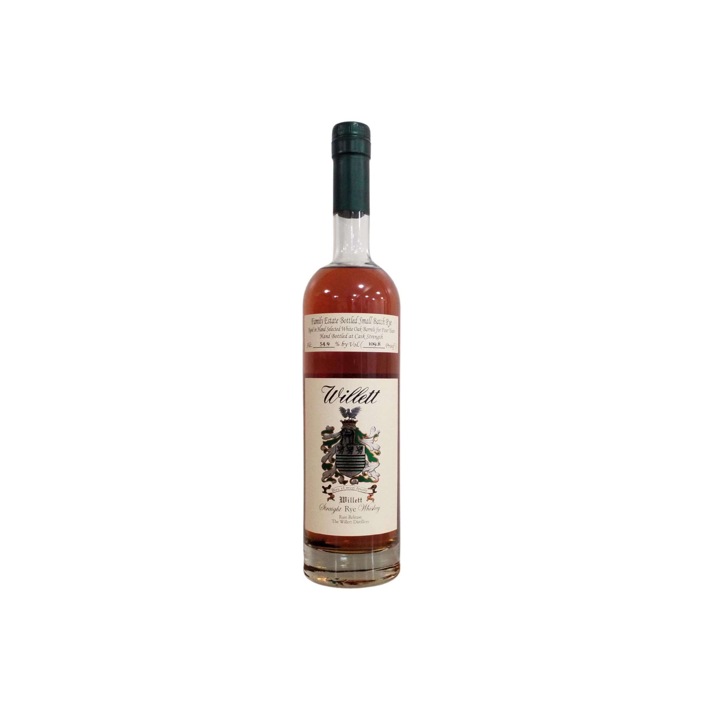 Willett 4 Years Rye Whisky