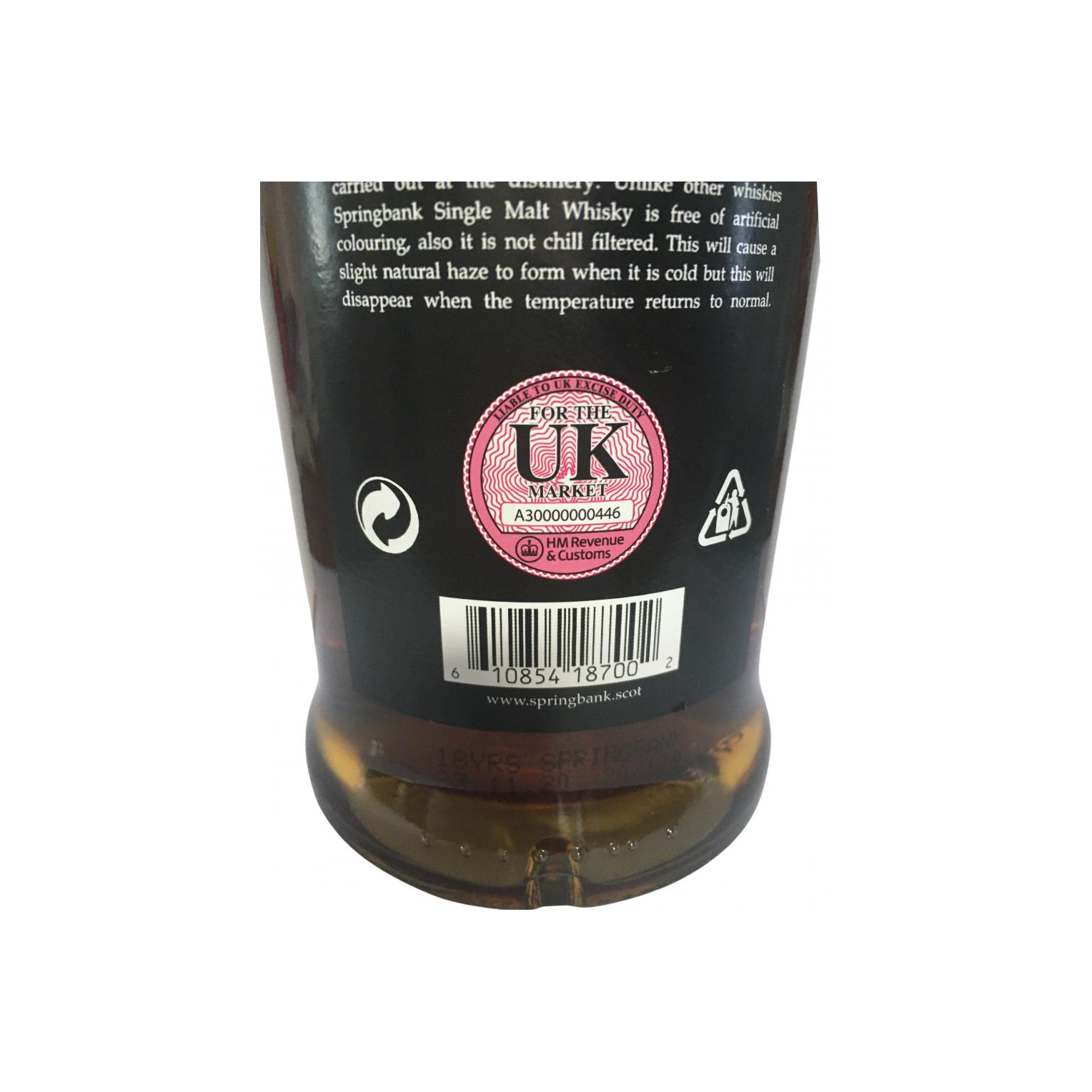 Springbank 18 Years Single Malt Whisky 3