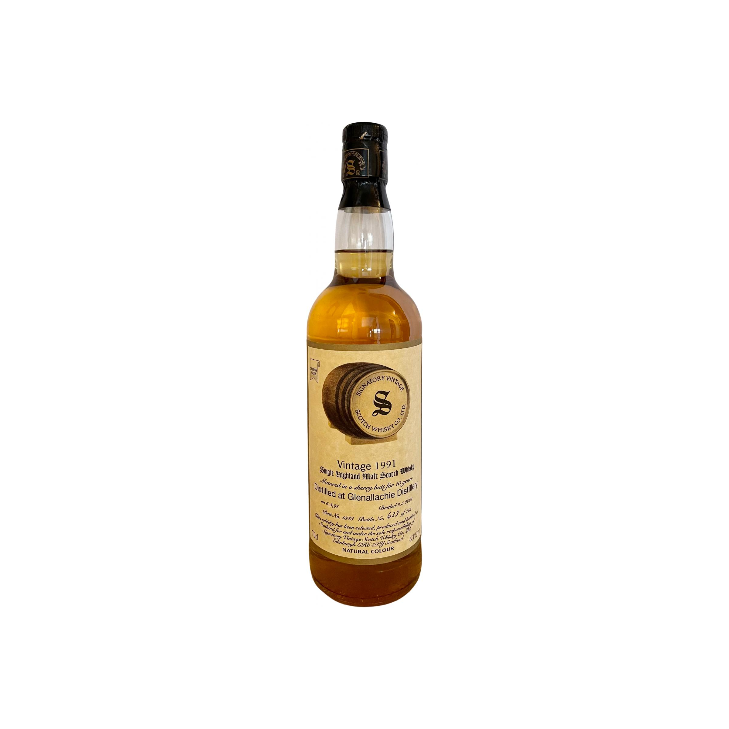 The GlenAllachie Vintage Collection 1991 10 Years Single Malt Whisky