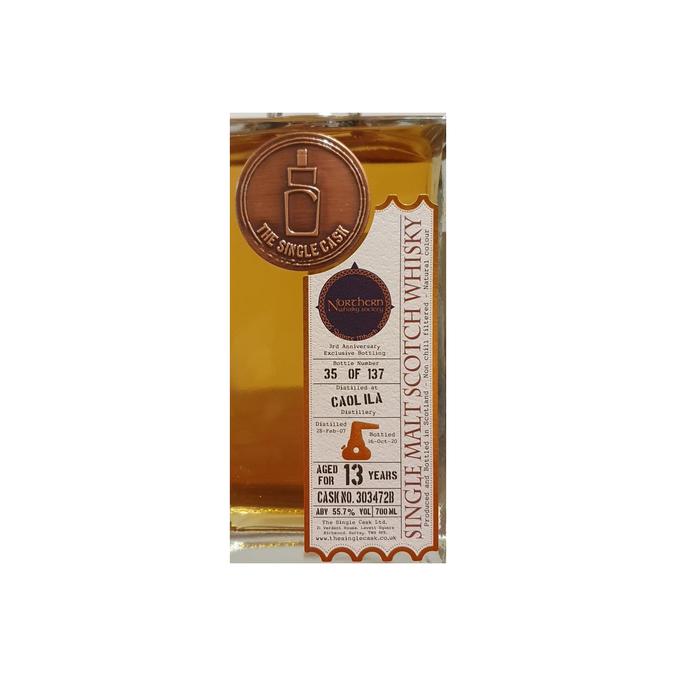 Caol Ila 2007 13 Years Single Malt Whisky 2