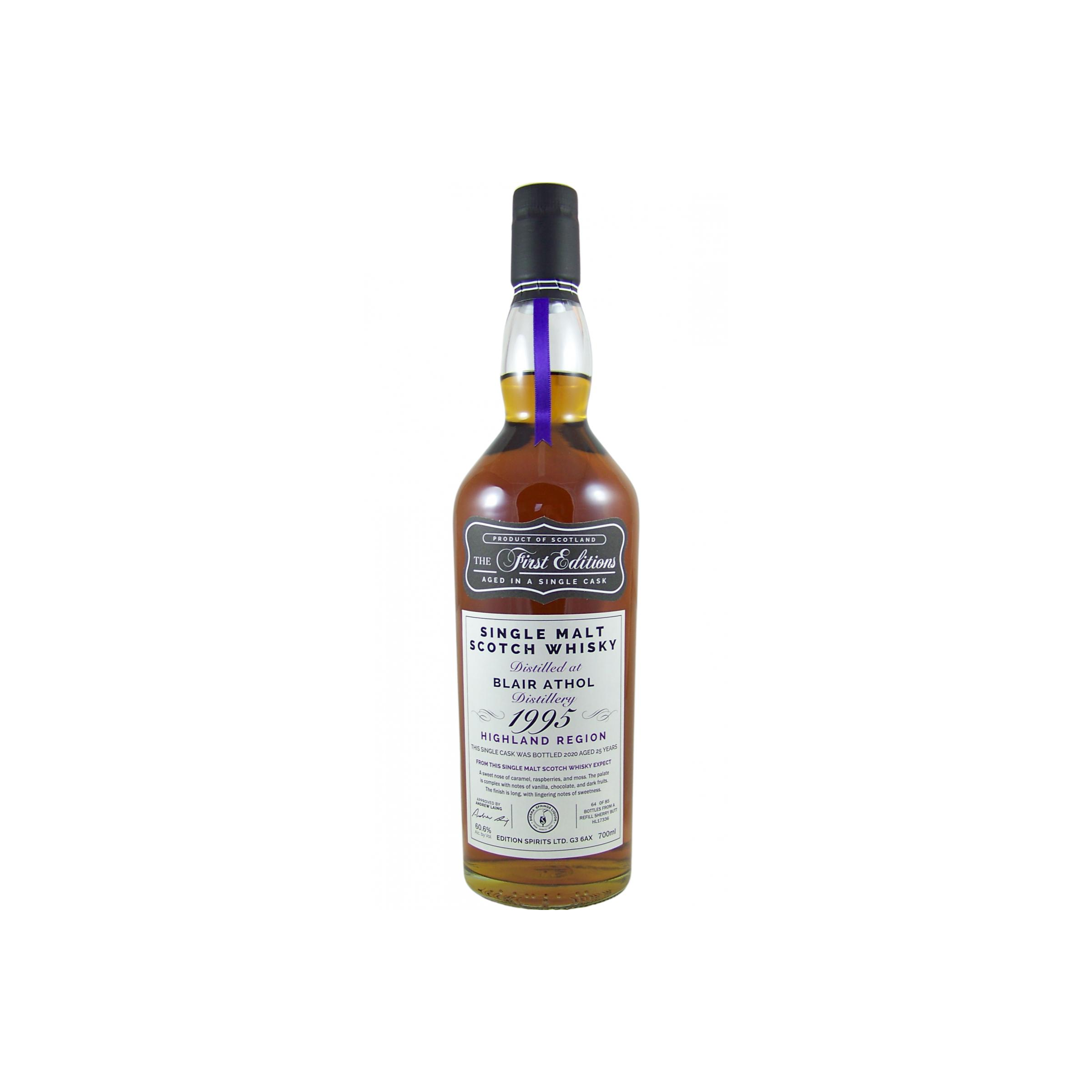 Blair Athol The First Editions 1995 25 Years Single Malt Whisky