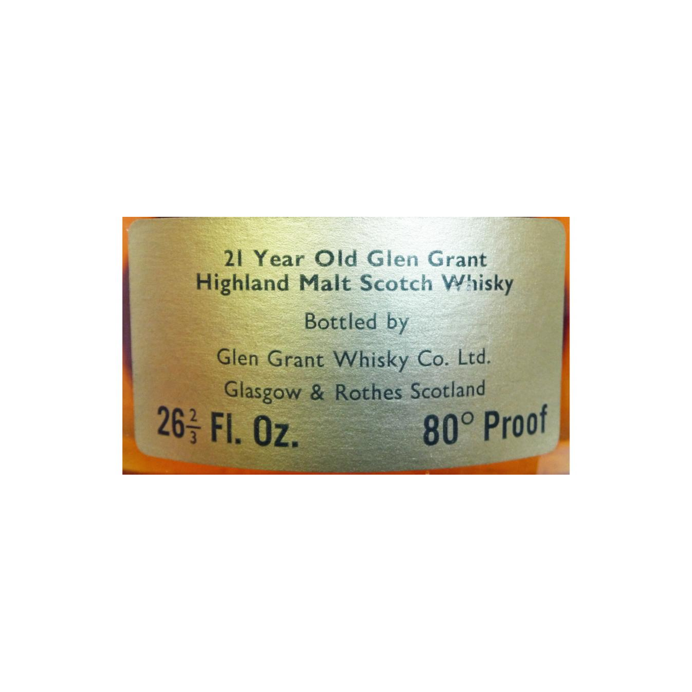 Glen Grant 21 Years Single Malt Whisky 3