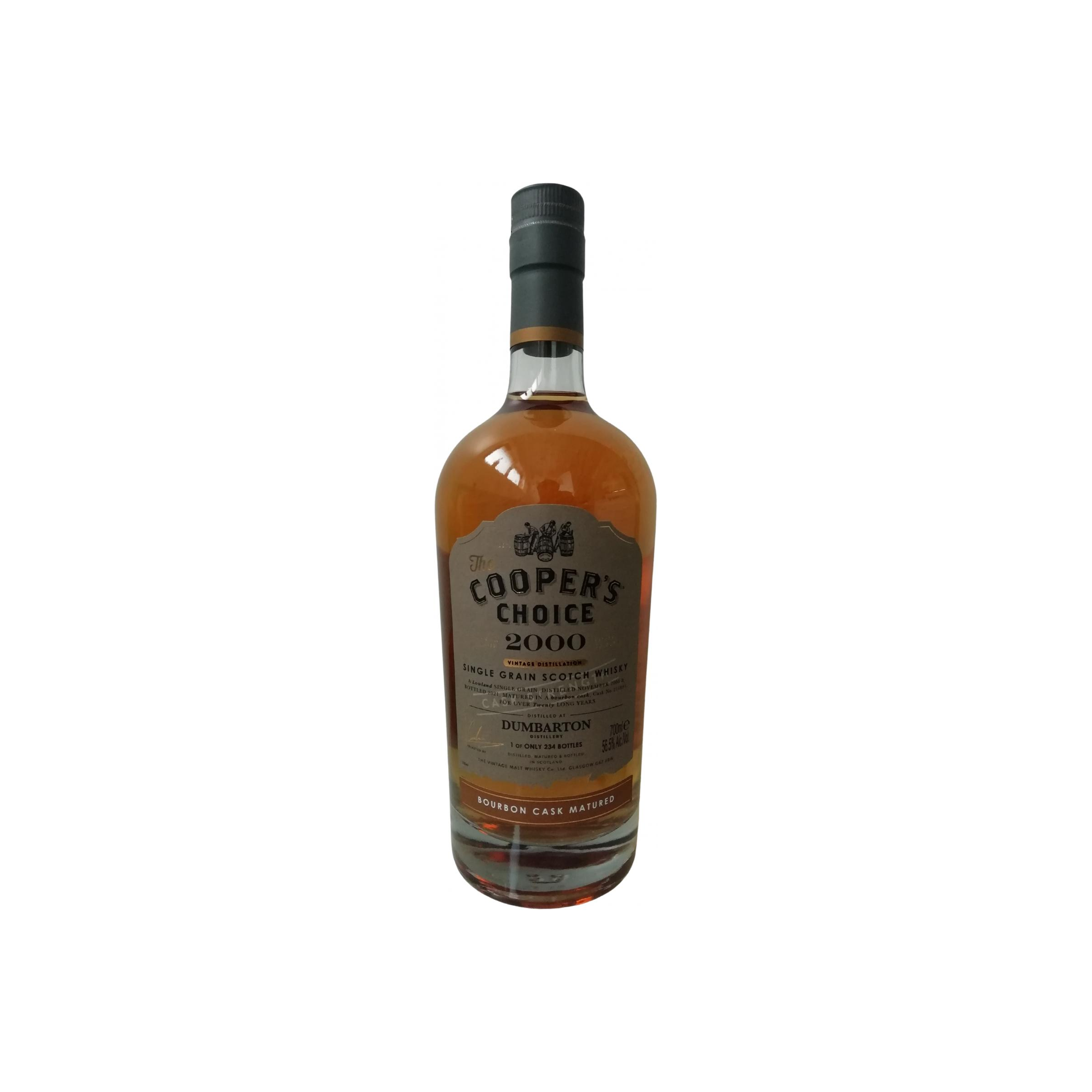 Dumbarton The Cooper's Choice 2000 20 Years Single Grain Whisky