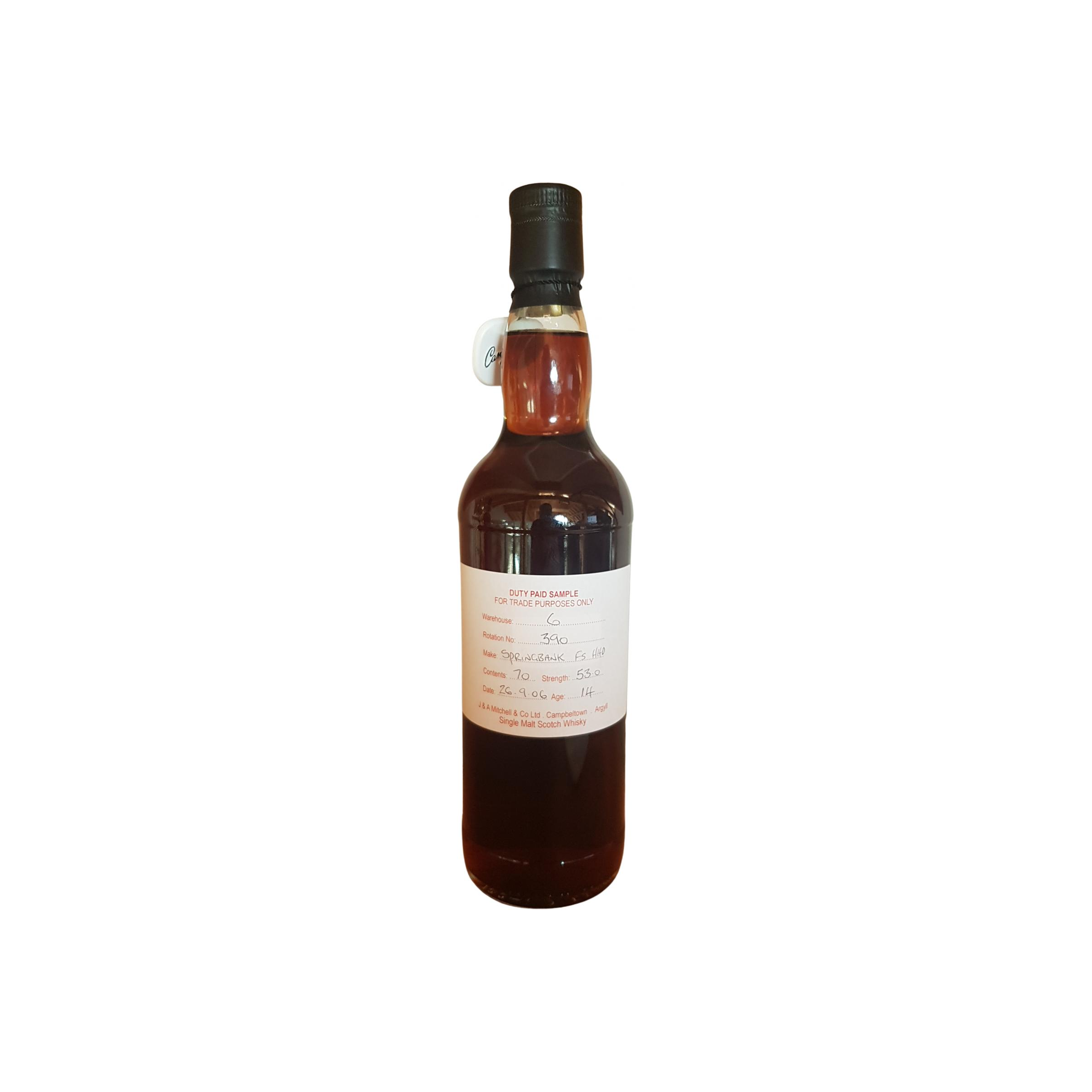 Springbank Duty Paid Sample - For Trade Purposes Only 2006 14 Years Single Malt Whisky