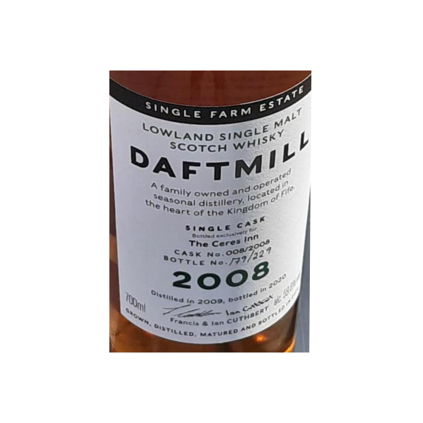 Daftmill Single Cask 2008 Single Malt Whisky 3