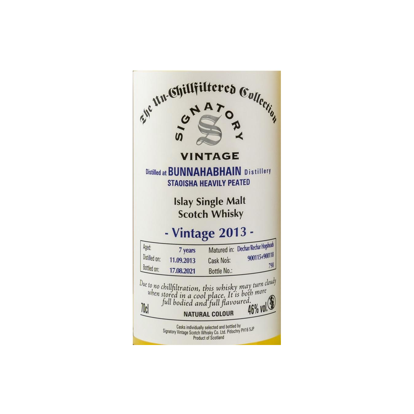 Bunnahabhain The Un-Chillfiltered Collection 2013 7 Years Single Malt Whisky 3