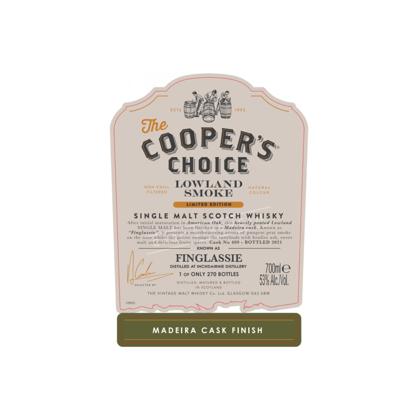 InchDairnie The Cooper's Choice Single Malt Whisky 2