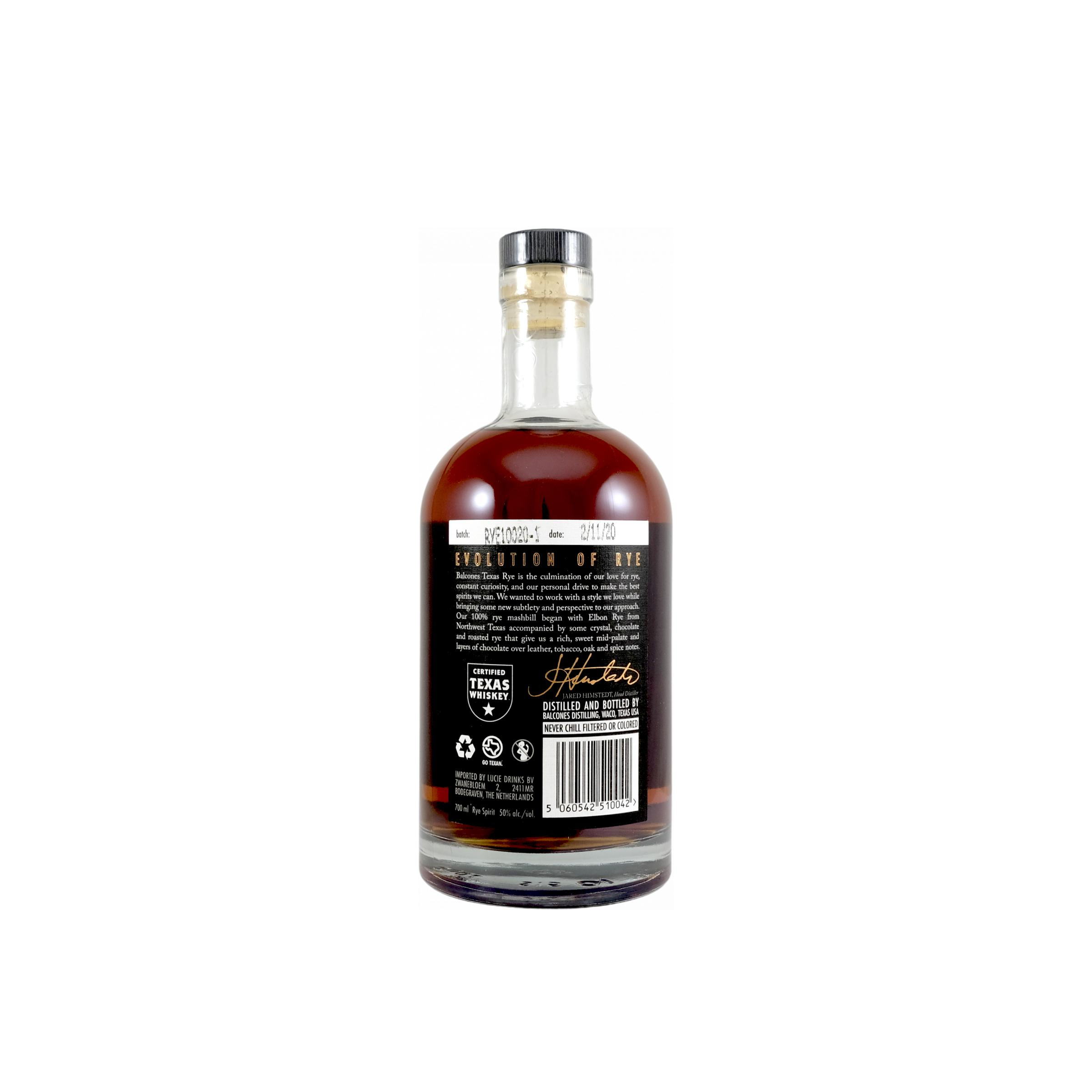 Balcones Rye Whisky 2