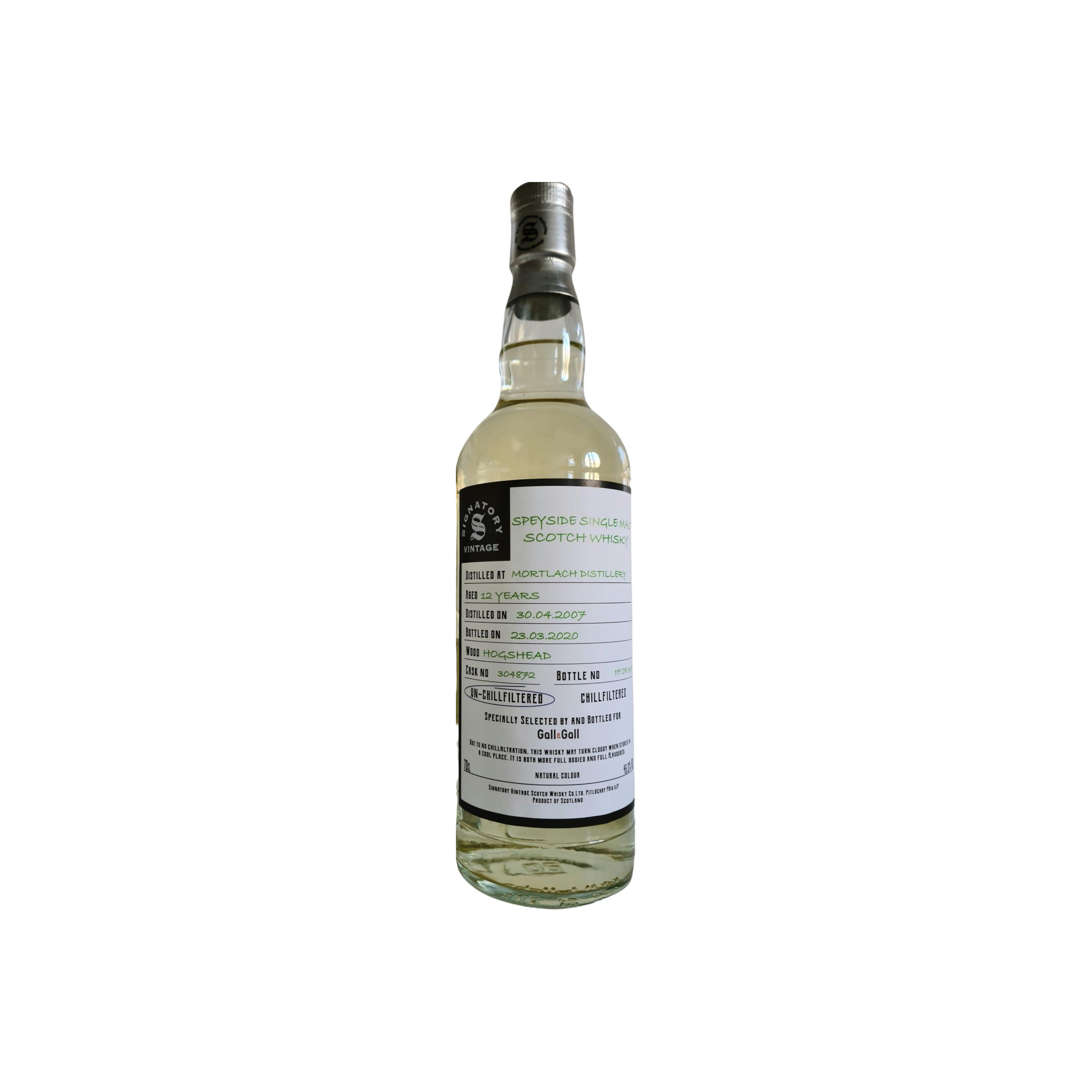 Mortlach The Un-Chillfiltered Collection 2007 12 Years Single Malt Whisky