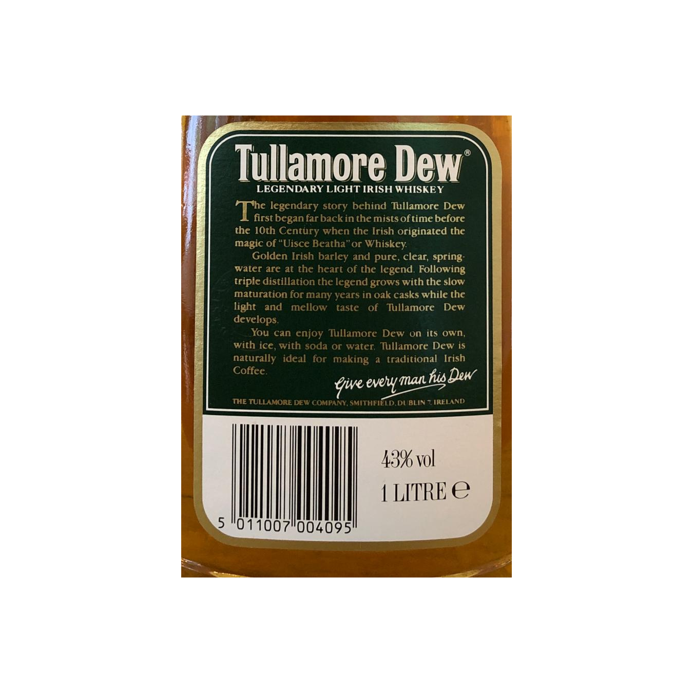 Tullamore Dew Blended Whisky 2