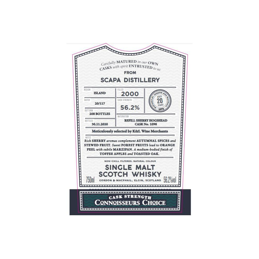 Scapa Connoisseurs Choice - Cask Strength 2000 20 Years Single Malt Whisky 2