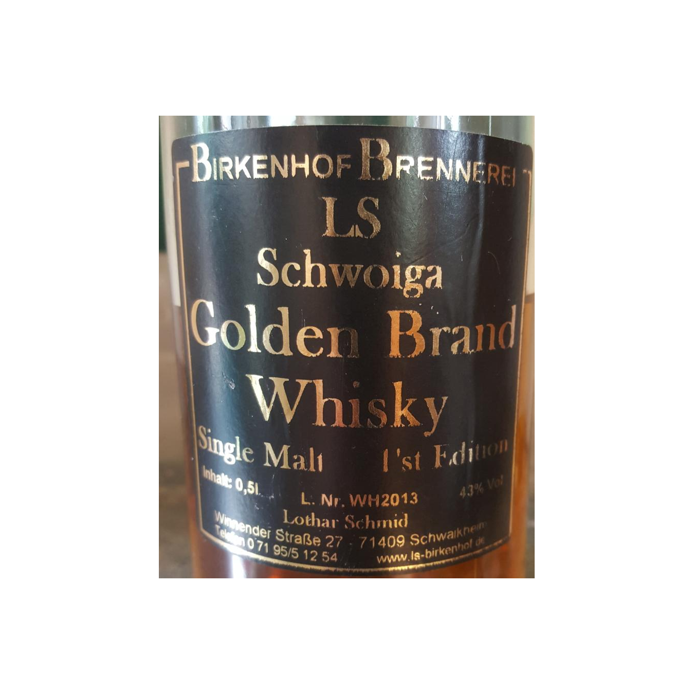 LS Schwoiga Golden Brand Whisky