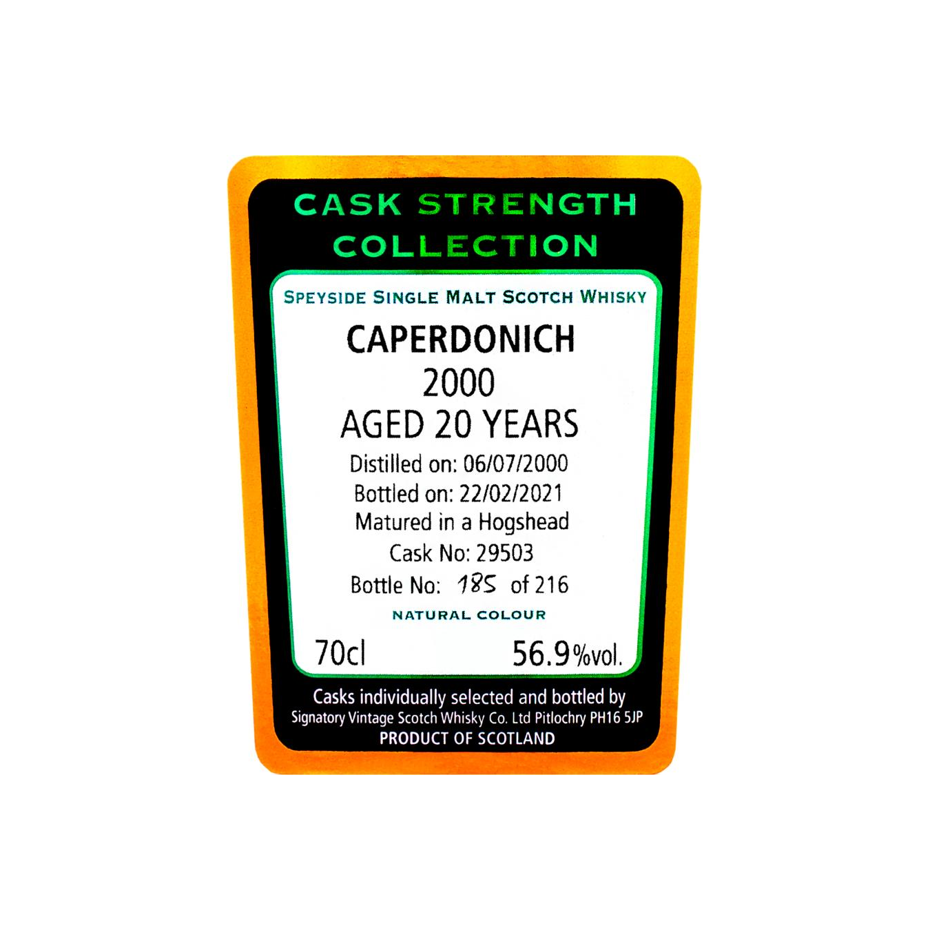 Caperdonich Cask Strength Collection 2000 20 Years Single Malt Whisky 3
