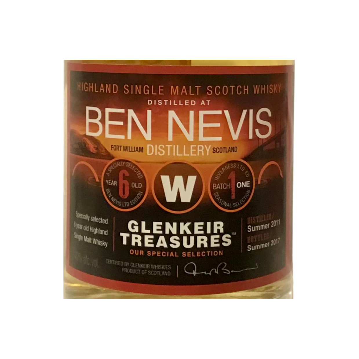 Ben Nevis 2011 6 Years Single Malt Whisky 2