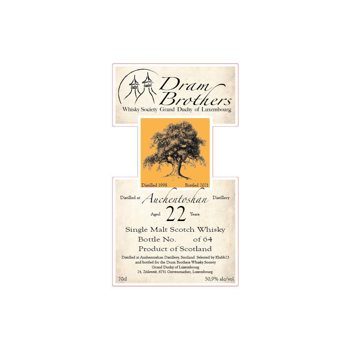 Auchentoshan 1998 22 Years Single Malt Whisky 2