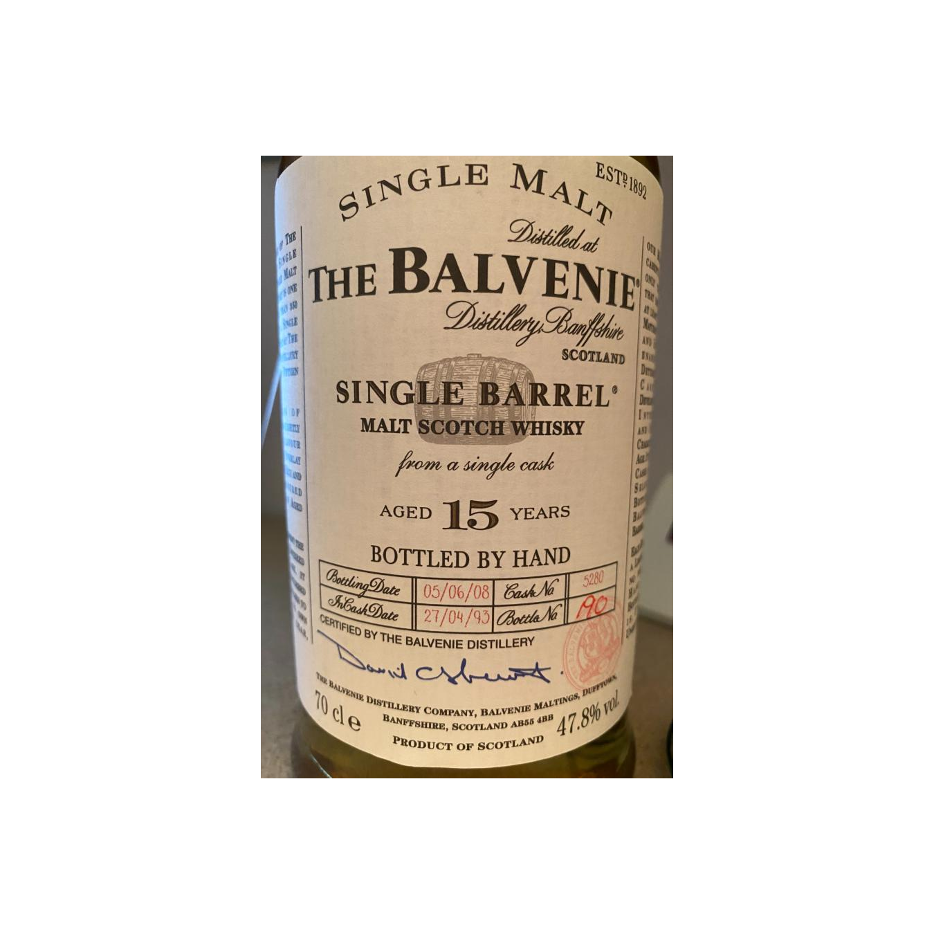 Balvenie 15-year-old