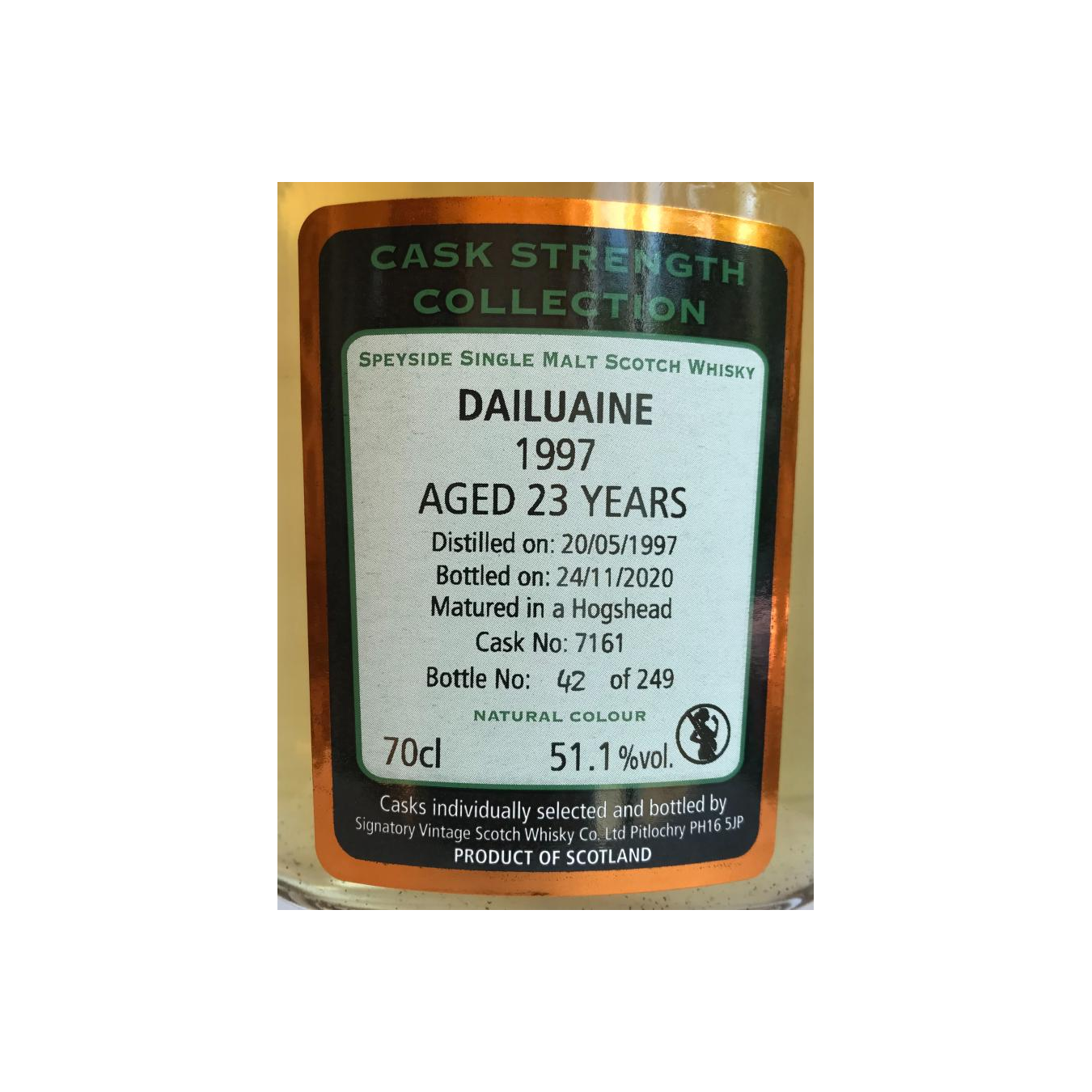 Dailuaine Cask Strength Collection 1997 23 Years Single Malt Whisky 3