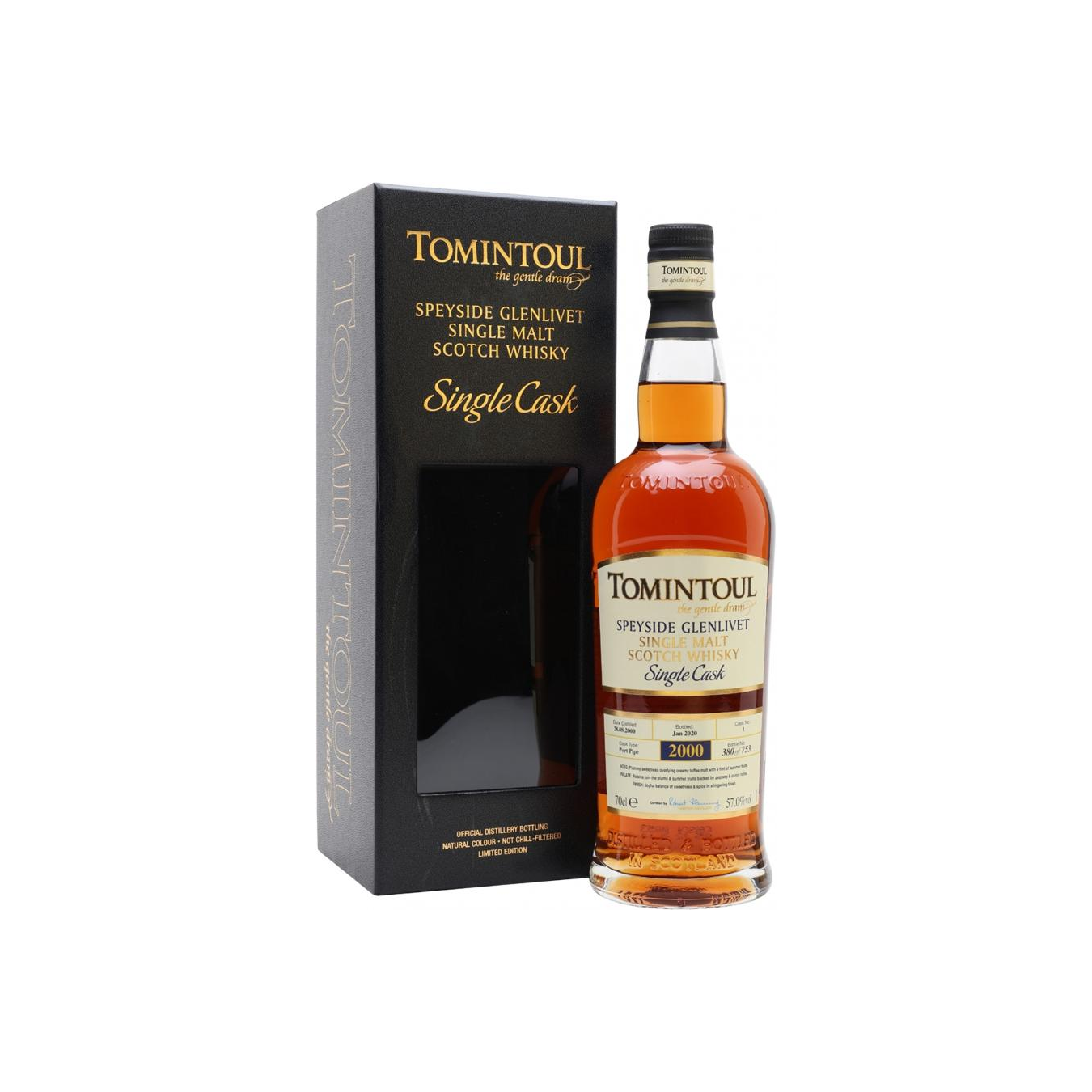 Tomintoul Single Cask 2000 19 Years Single Malt Whisky