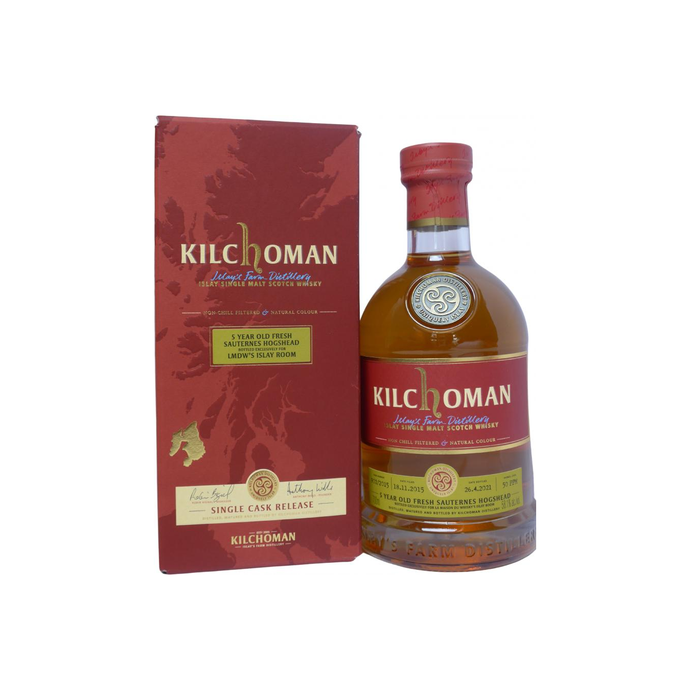 Kilchoman 2015 5 Years Single Malt Whisky 2