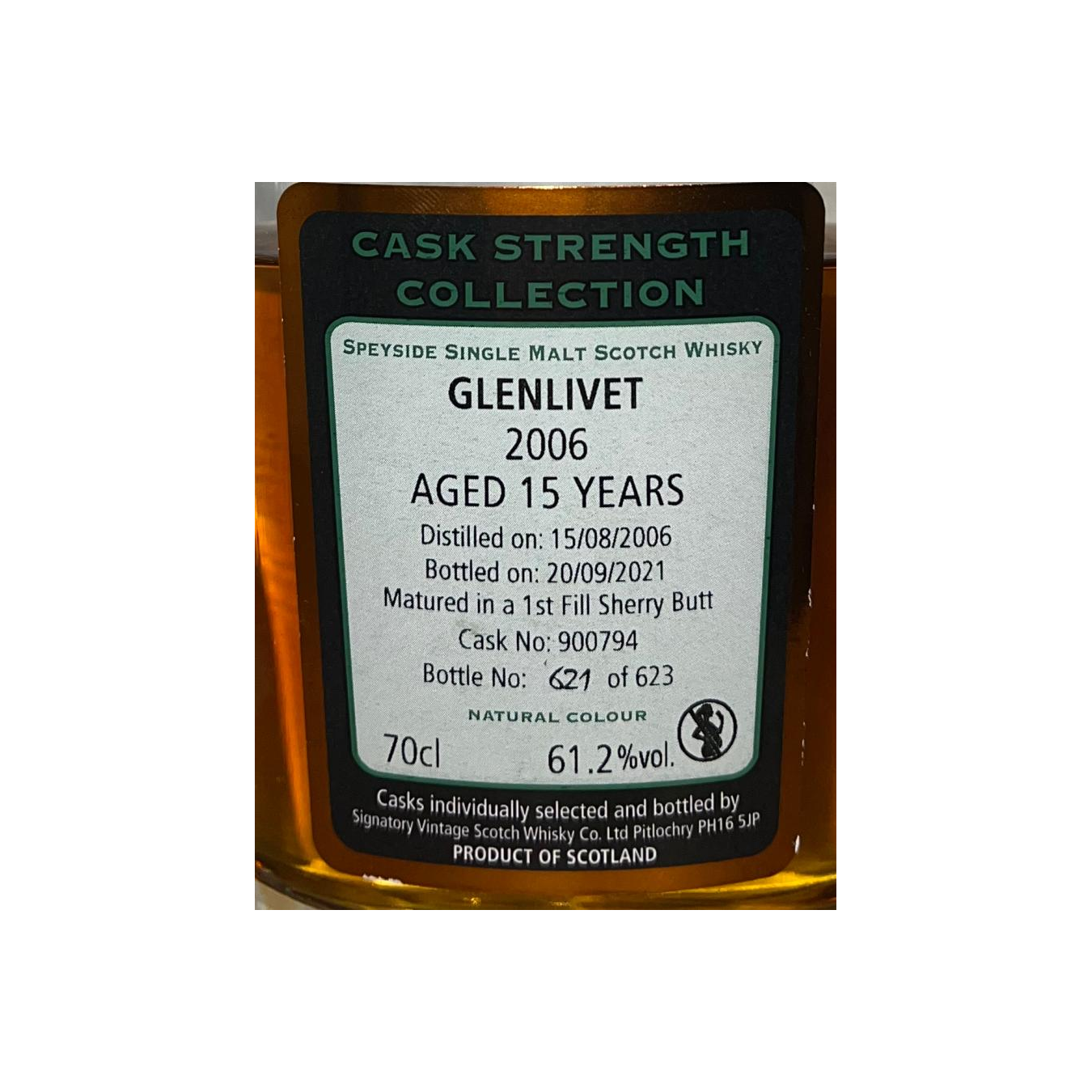 The Glenlivet Cask Strength Collection 2006 15 Years Single Malt Whisky