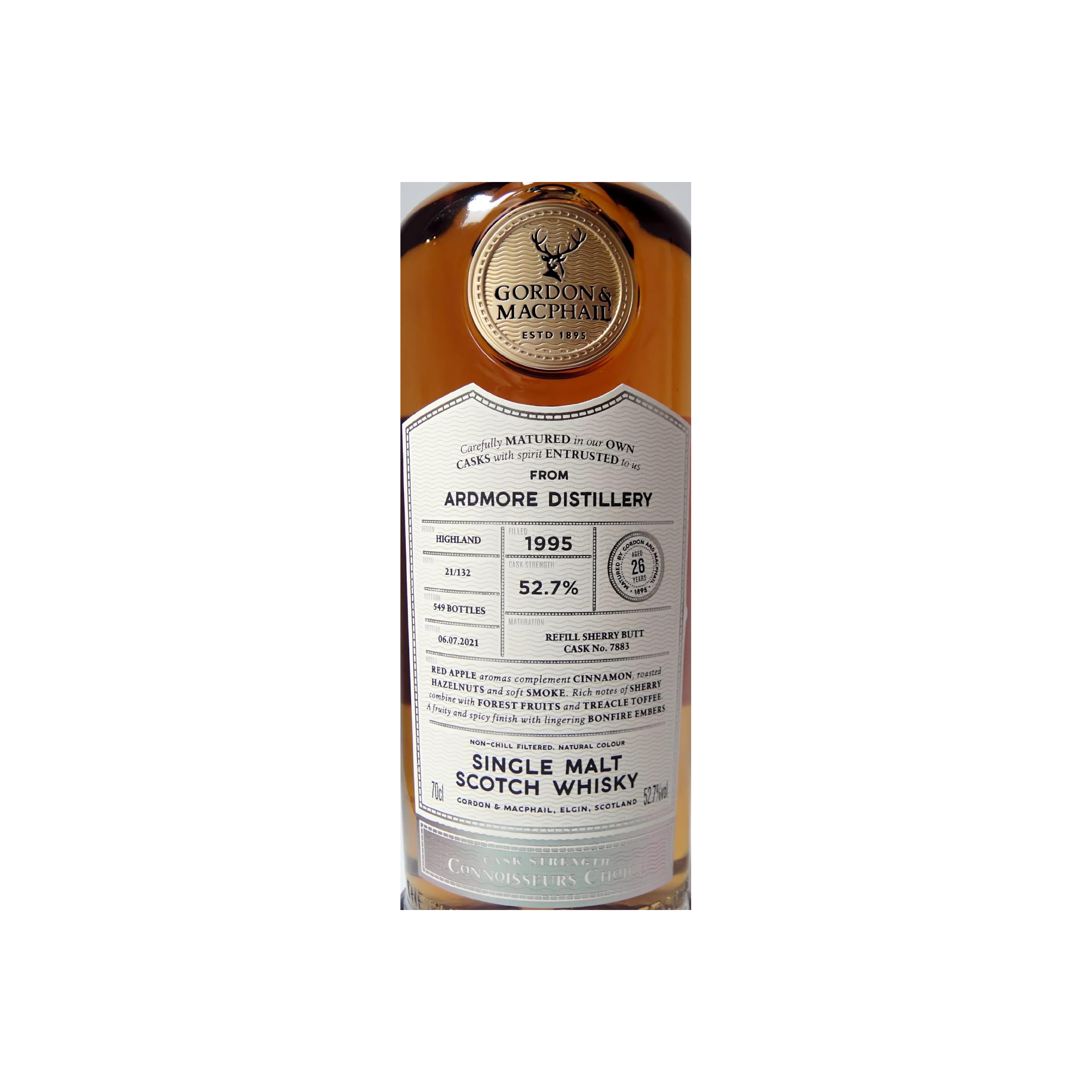 Ardmore Connoisseurs Choice - Cask Strength 1995 26 Years Single Malt Whisky 3
