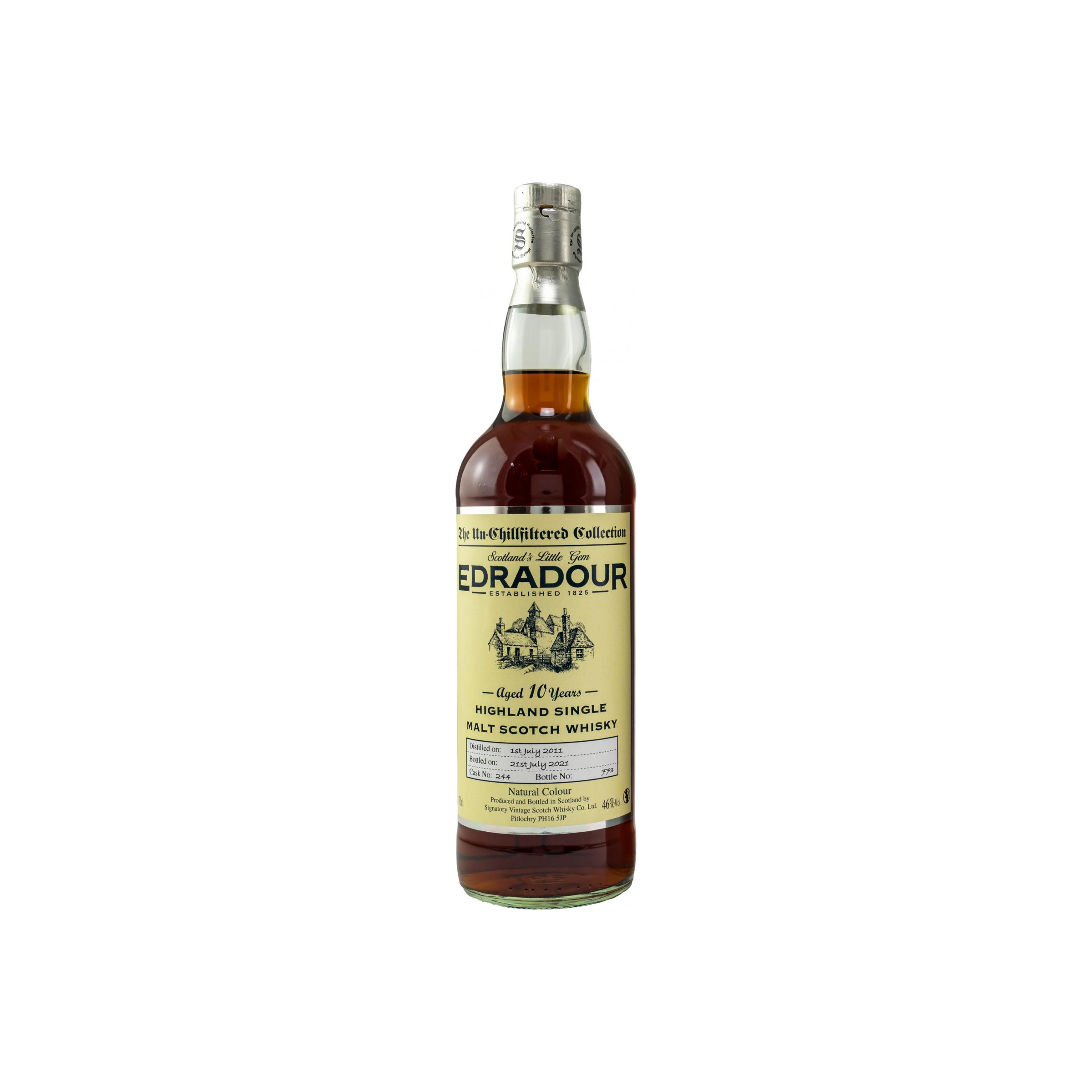 Edradour The Un-Chillfiltered Collection 2011 10 Years Single Malt Whisky
