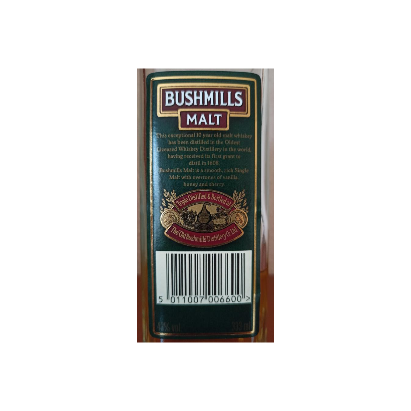 Bushmills 10 Years Single Malt Whisky 2