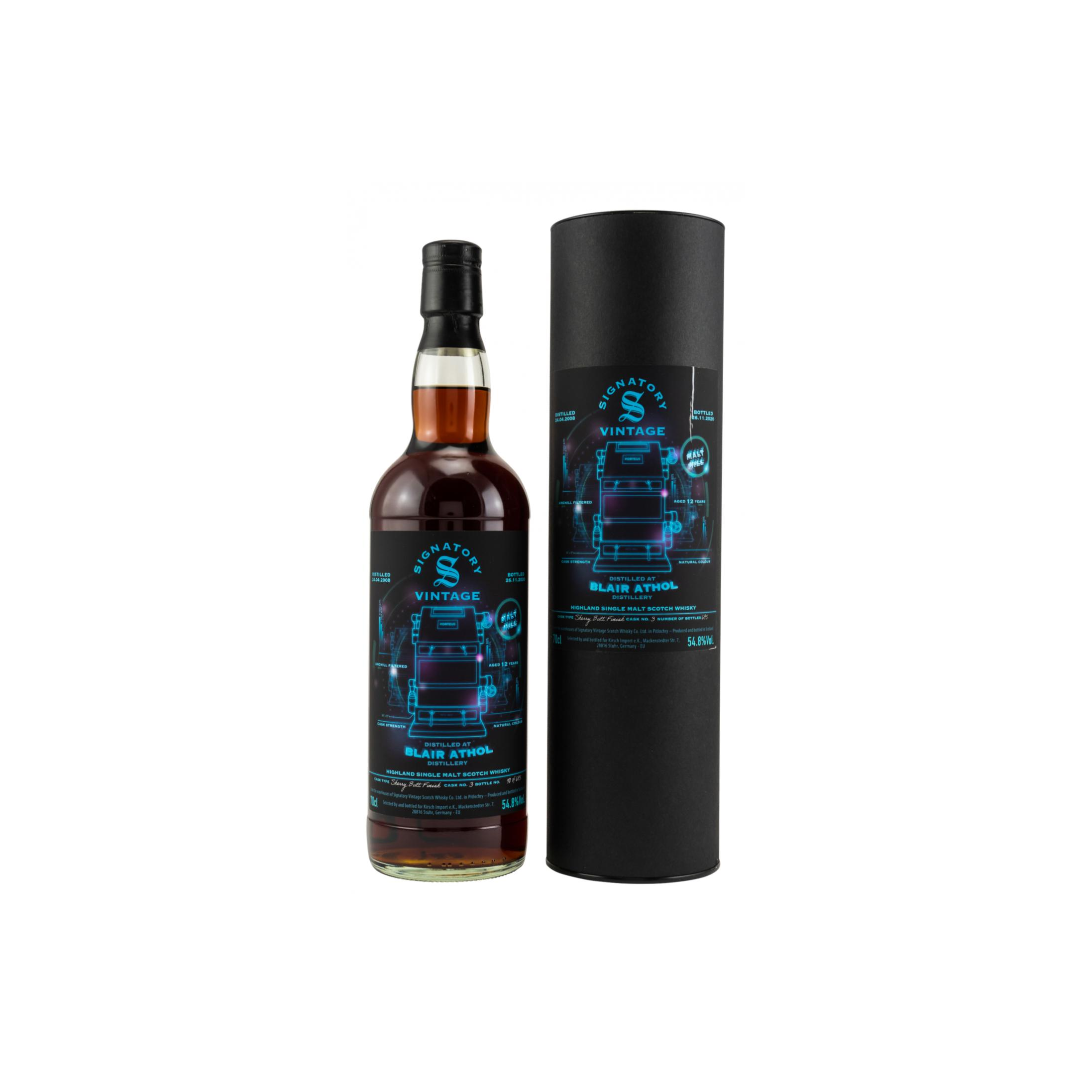 Blair Athol The Un-Chillfiltered Collection 2008 12 Years Single Malt Whisky 2