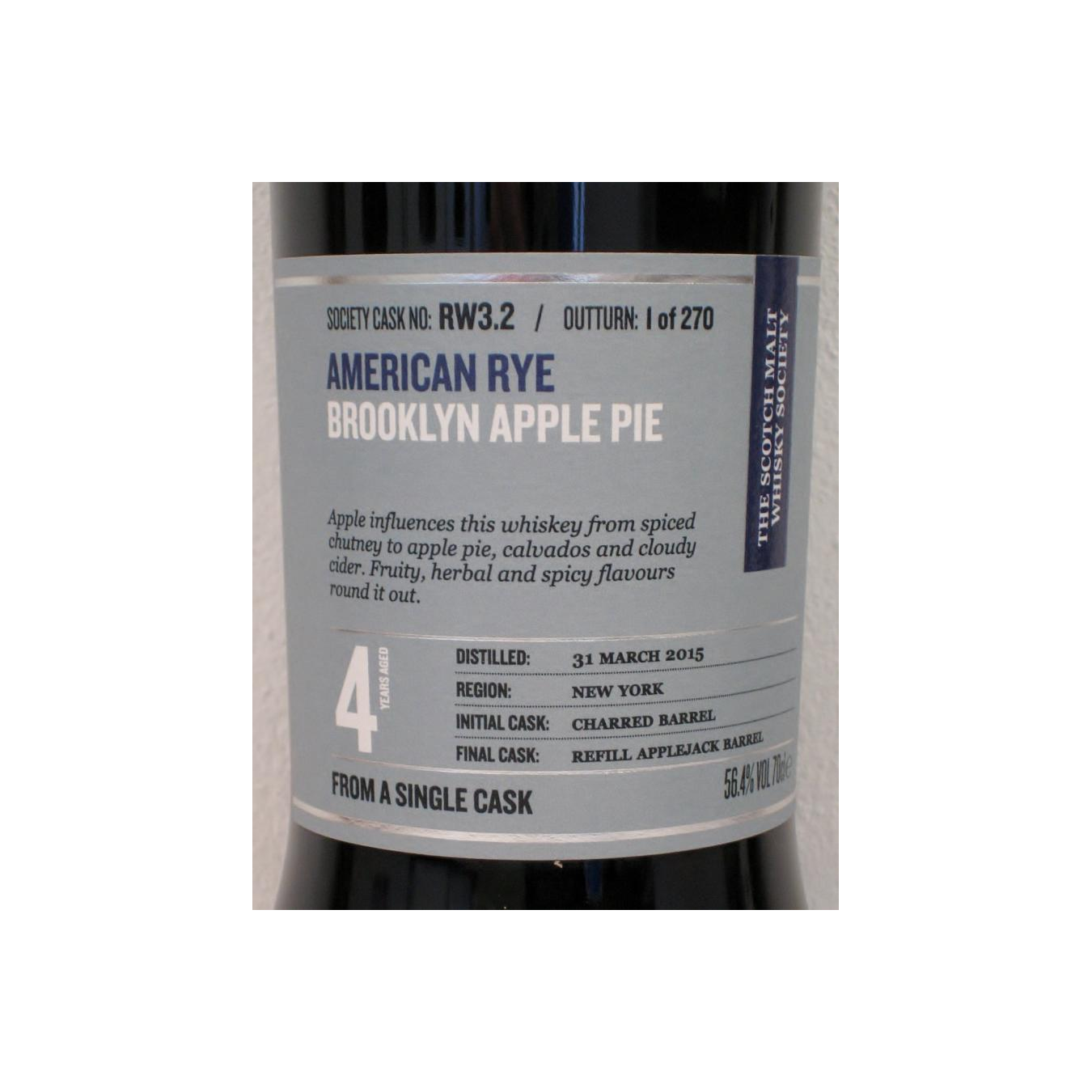 American Rye Whiskey 2015 SMWS RW3.2 2