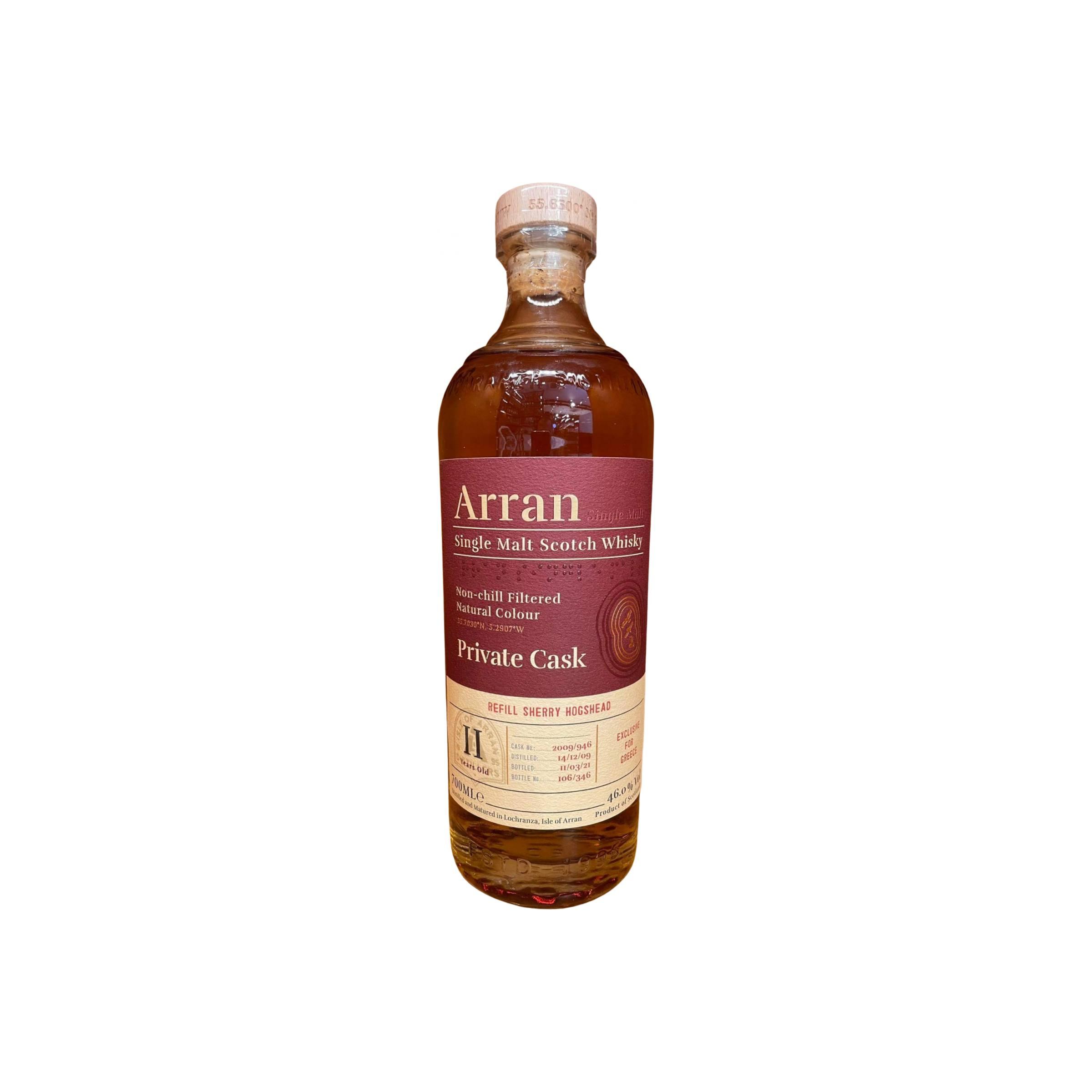 Arran Private Cask 2009 11 Years Single Malt Whisky
