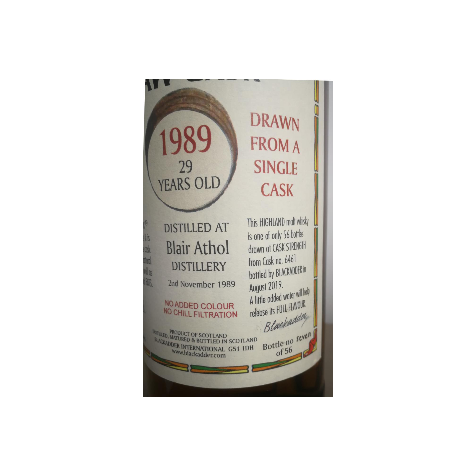 Blair Athol Raw Cask 1989 29 Years Single Malt Whisky 2