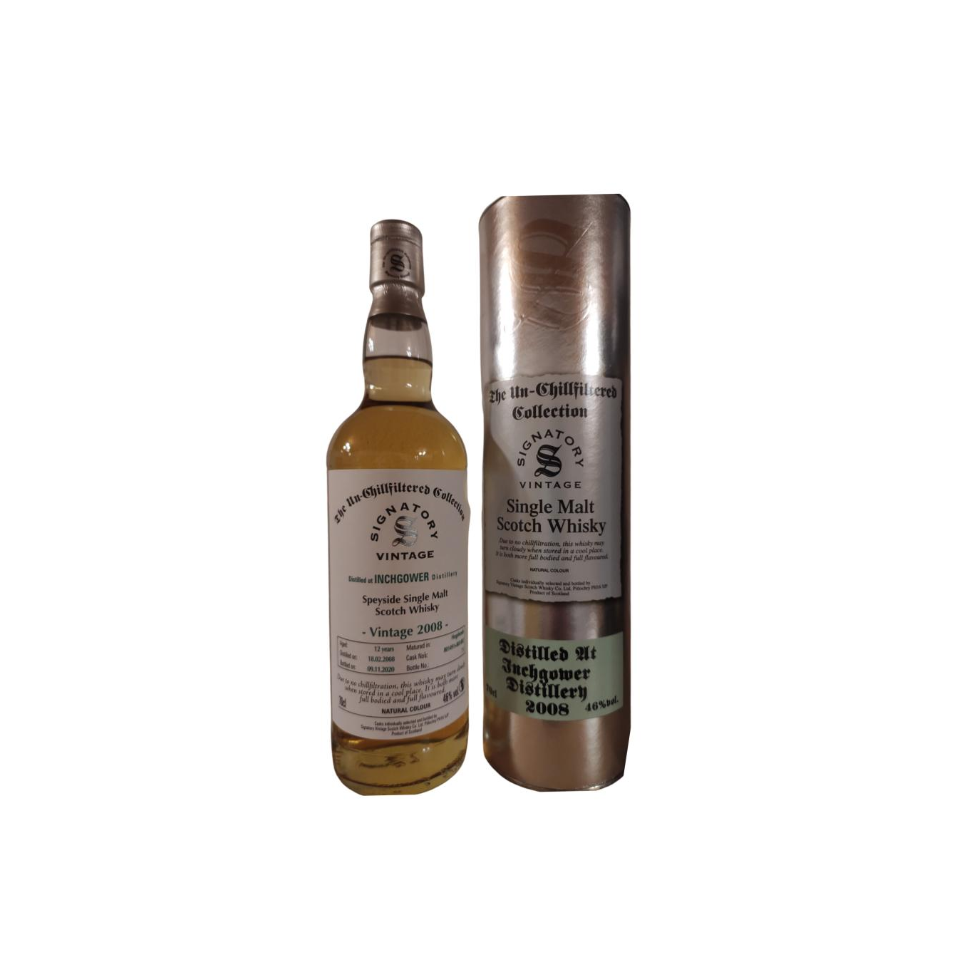 Inchgower The Un-Chillfiltered Collection 2008 12 Years Single Malt Whisky