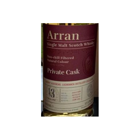 Arran Private Cask 2007 13 Years Single Malt Whisky 2